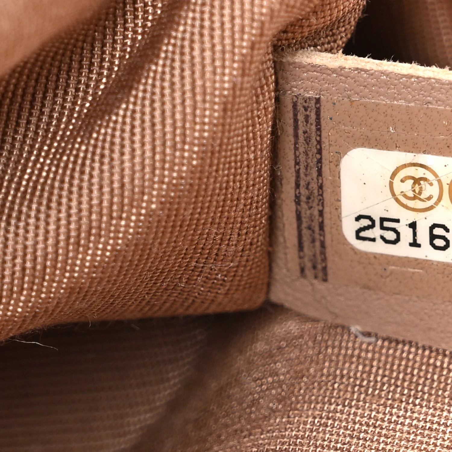 Caviar Chevron Quilted Medium Boy Flap Dark Beige - Image 7