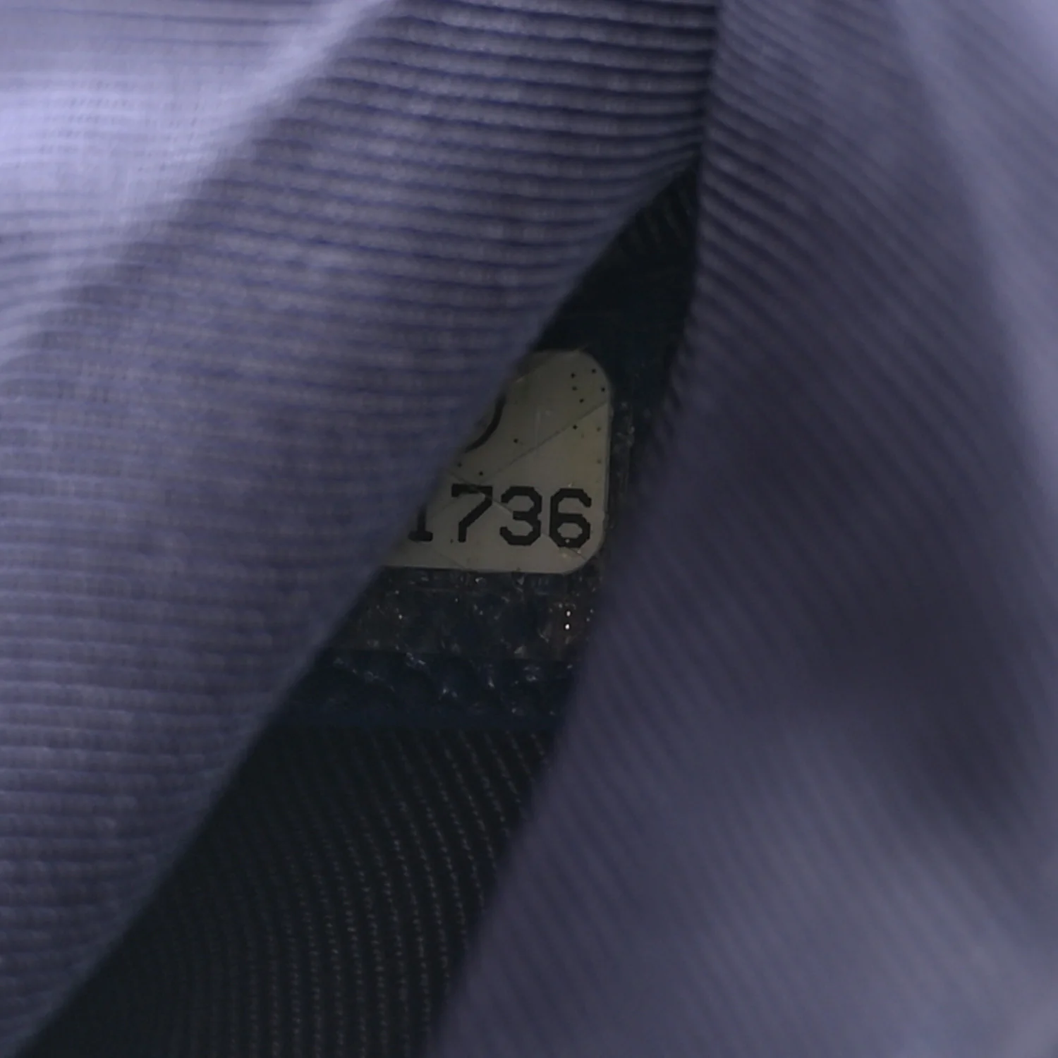 Caviar Chevron Quilted Small Ancient Greek Charms Cosmetic Case Blue - Image 7