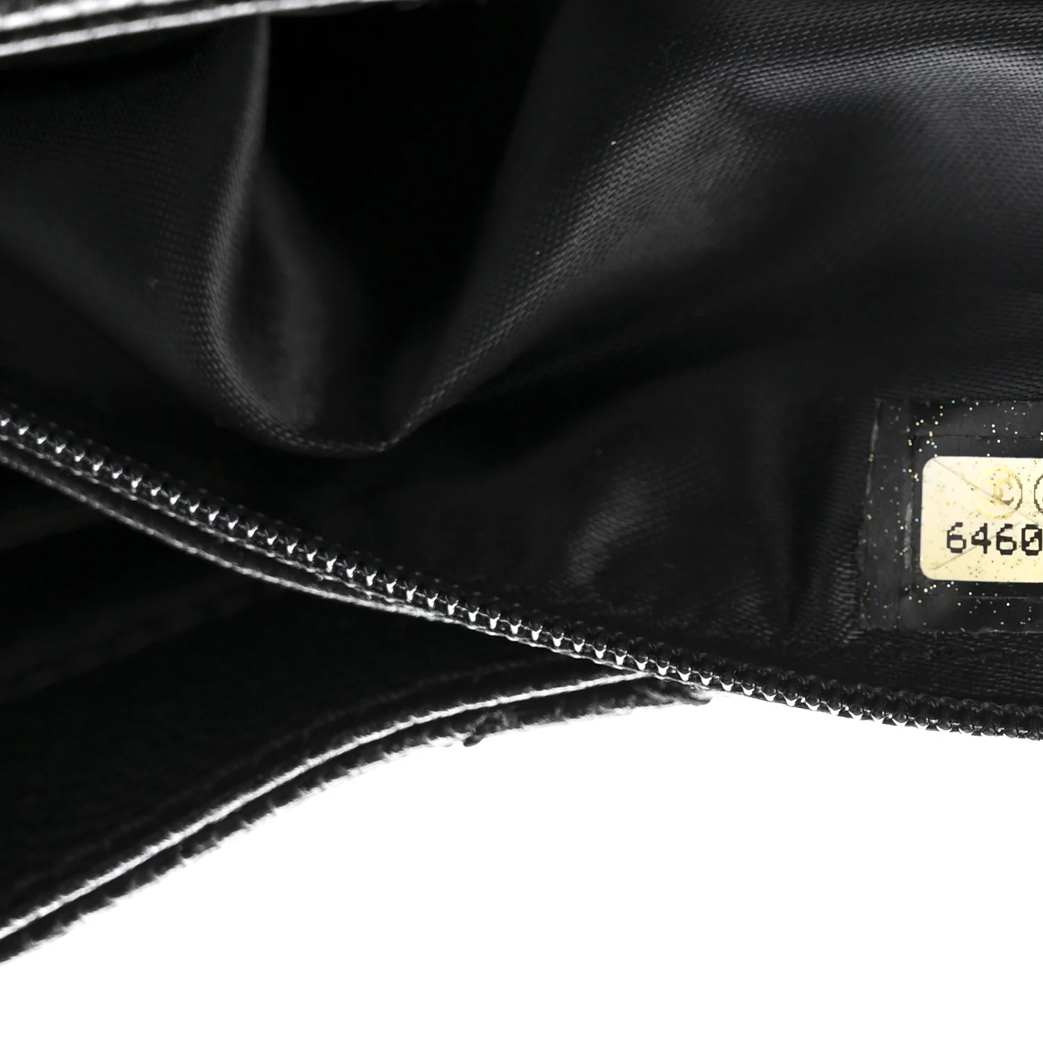 Caviar Diamond Flap Shoulder Bag Black - Image 10