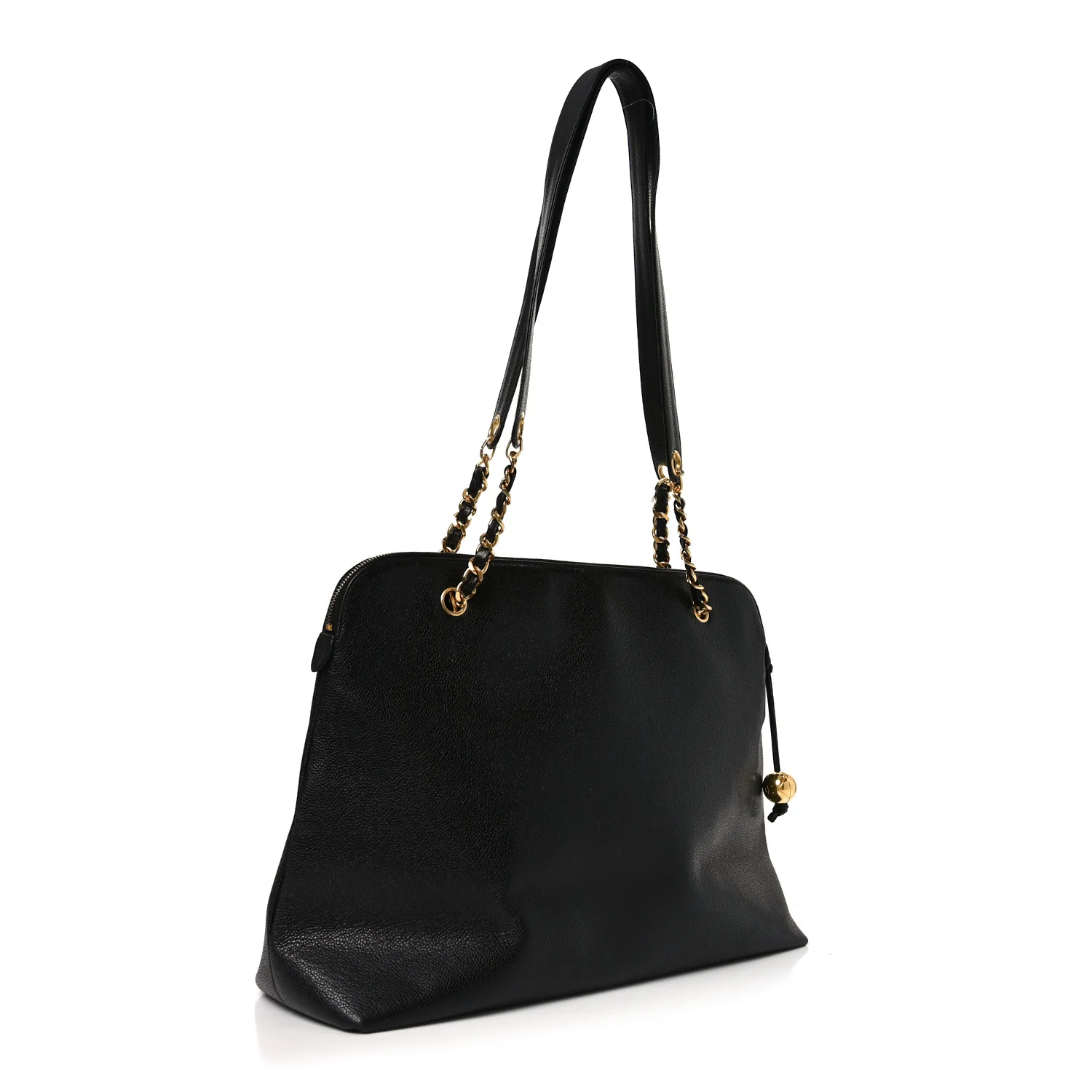 Caviar Large CC Shoulder Bag Black - Image 3