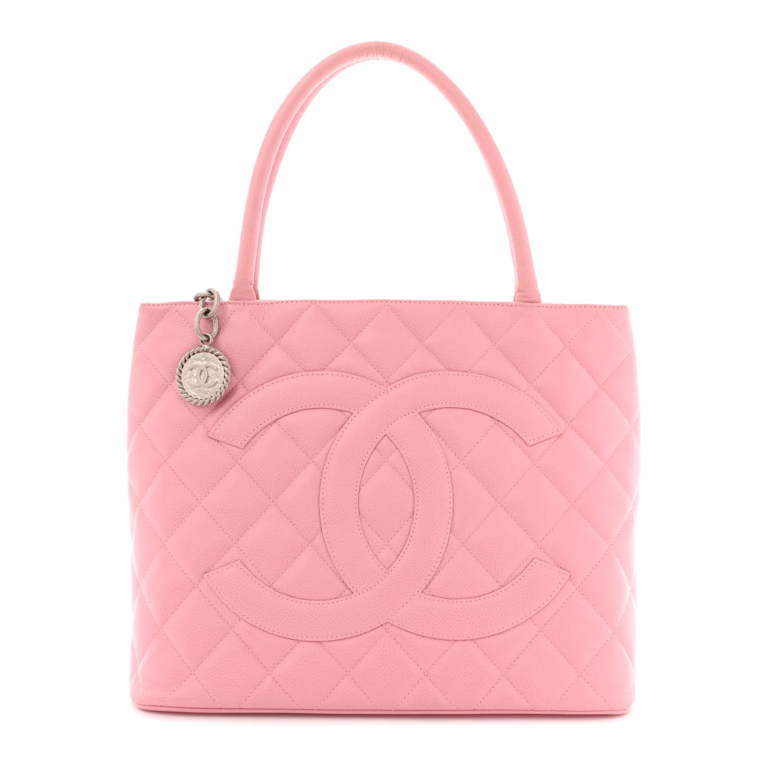 Caviar Medallion CC Tote Light Pink