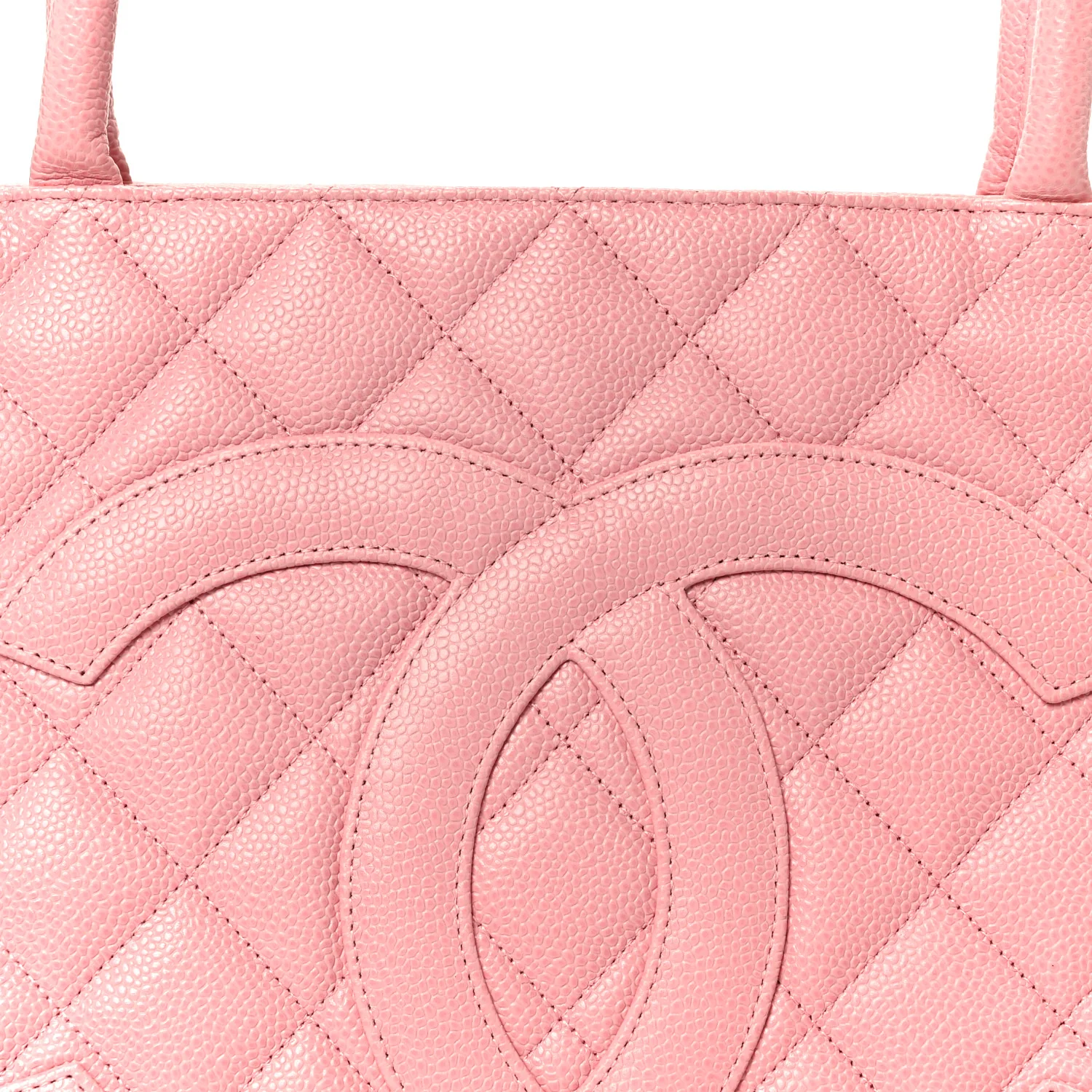 Caviar Medallion CC Tote Light Pink - Image 7