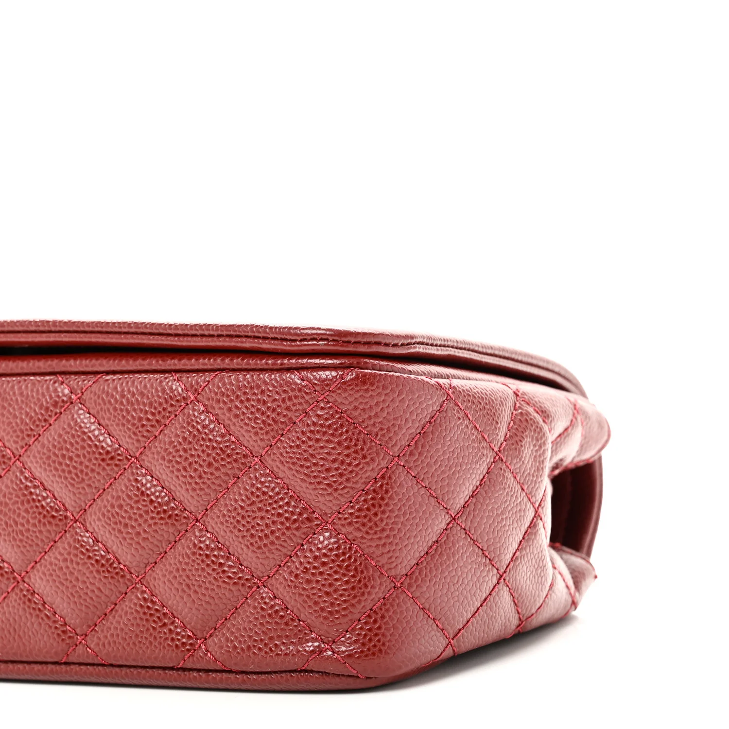 Caviar Medium Timeless CC Flap Dark Red - Image 10