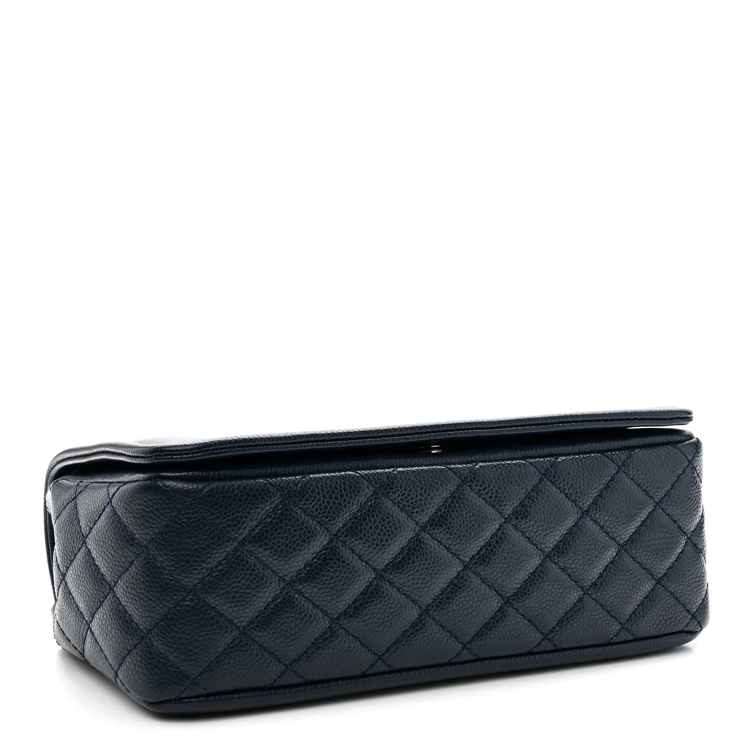 Caviar Medium Timeless CC Flap Navy Blue - Image 4