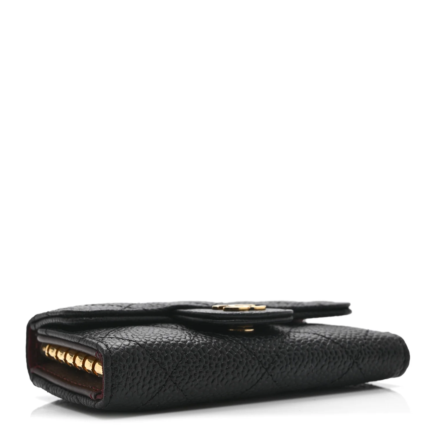 Caviar Quilted 6 Key Holder Black - Image 4