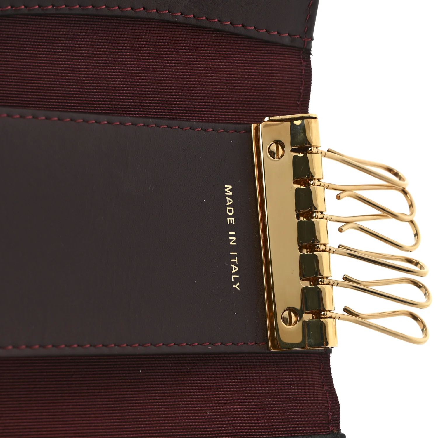 Caviar Quilted 6 Key Holder Black - Image 7