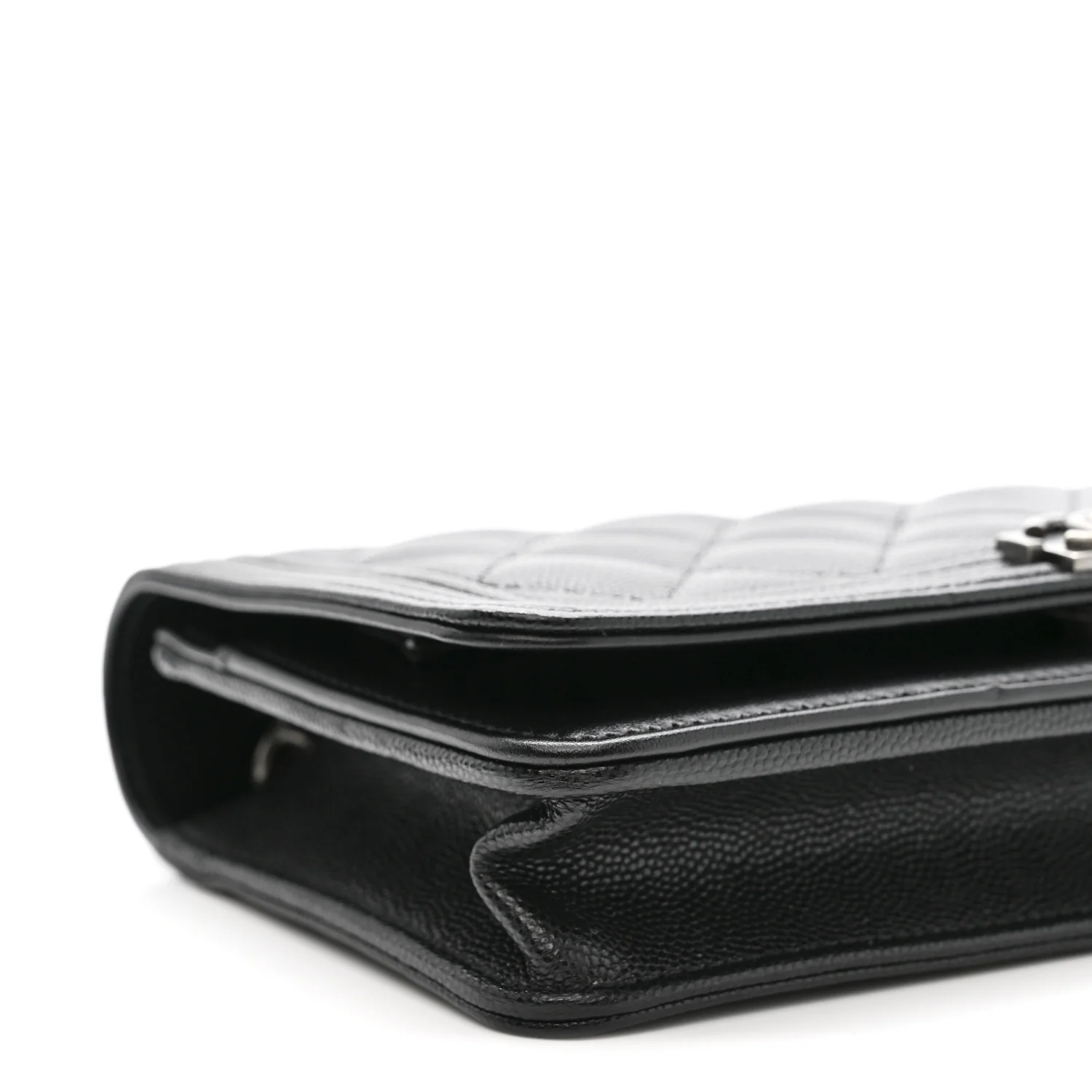 Caviar Quilted Boy Wallet On Chain WOC Black - Image 10