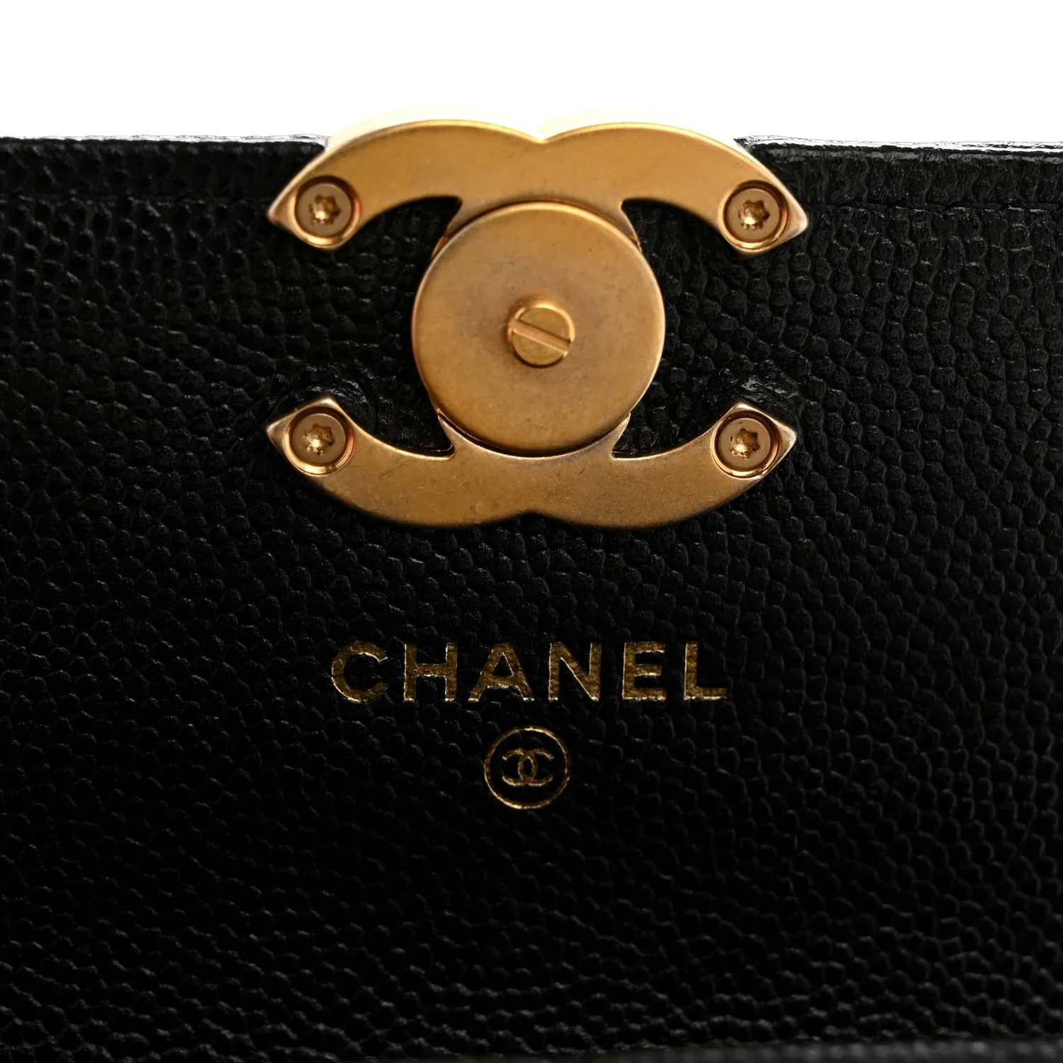 Caviar Quilted Bracelet On Chain Clutch Black - Image 6