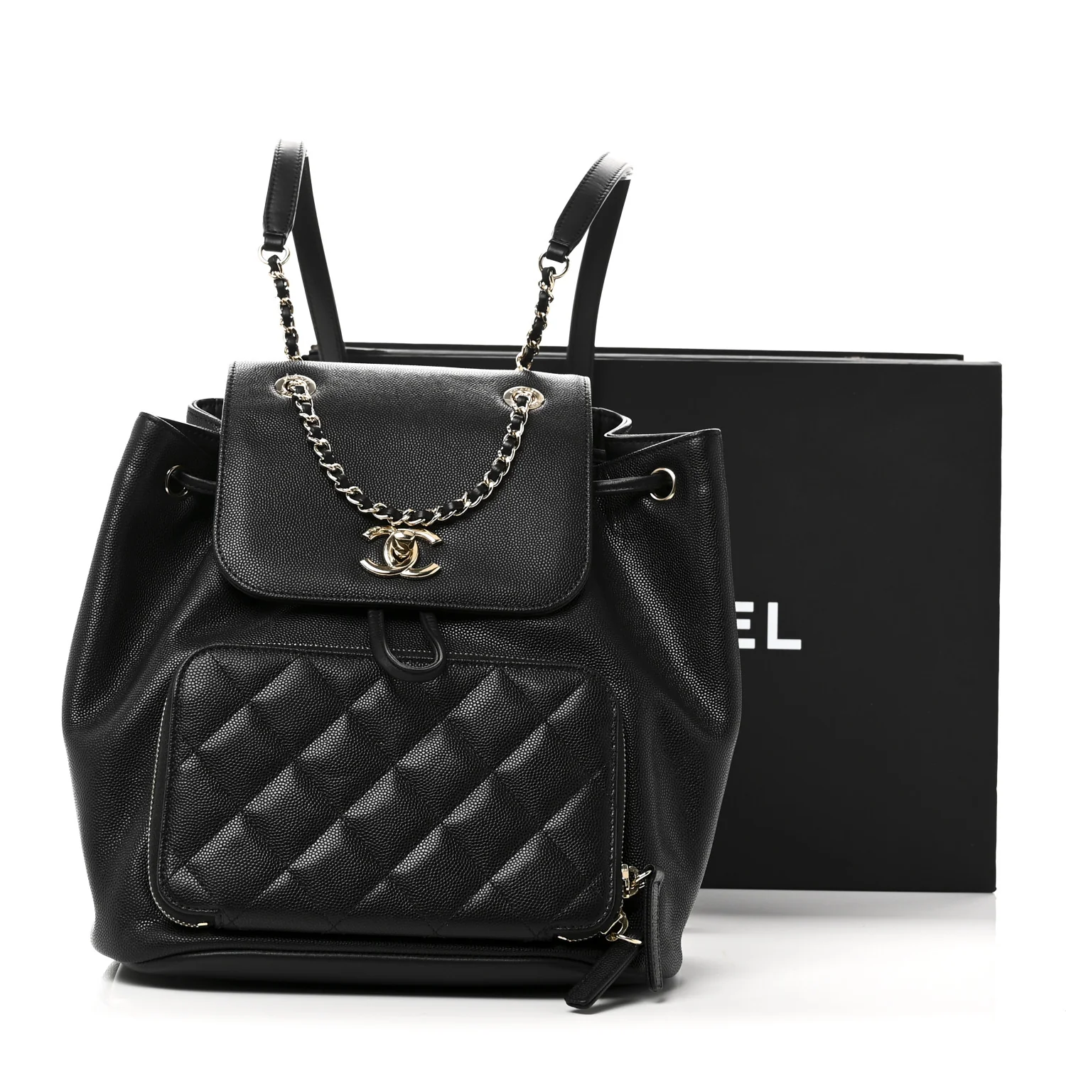 Caviar Quilted Business Affinity Backpack Black - Image 11