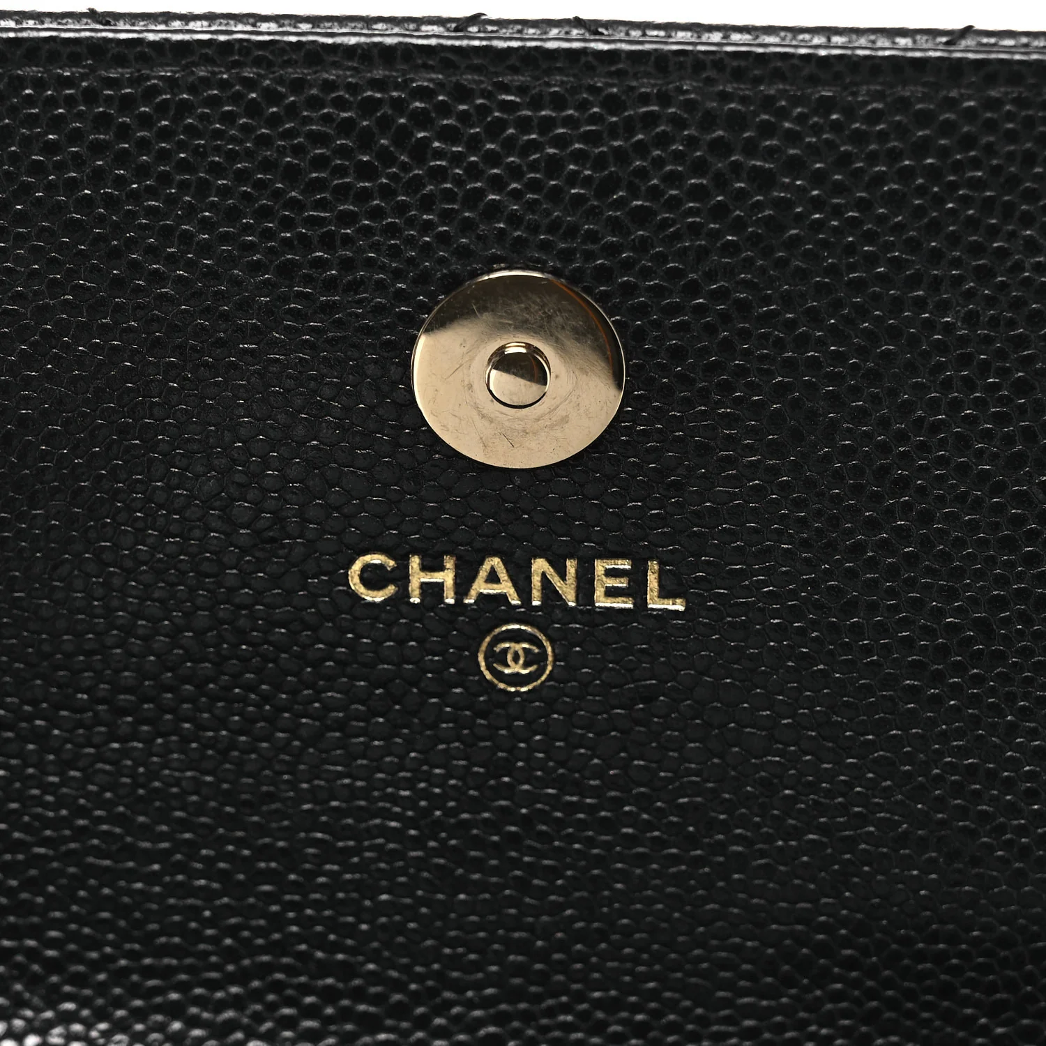 Caviar Quilted Business Affinity Clutch With Chain Black - Image 6