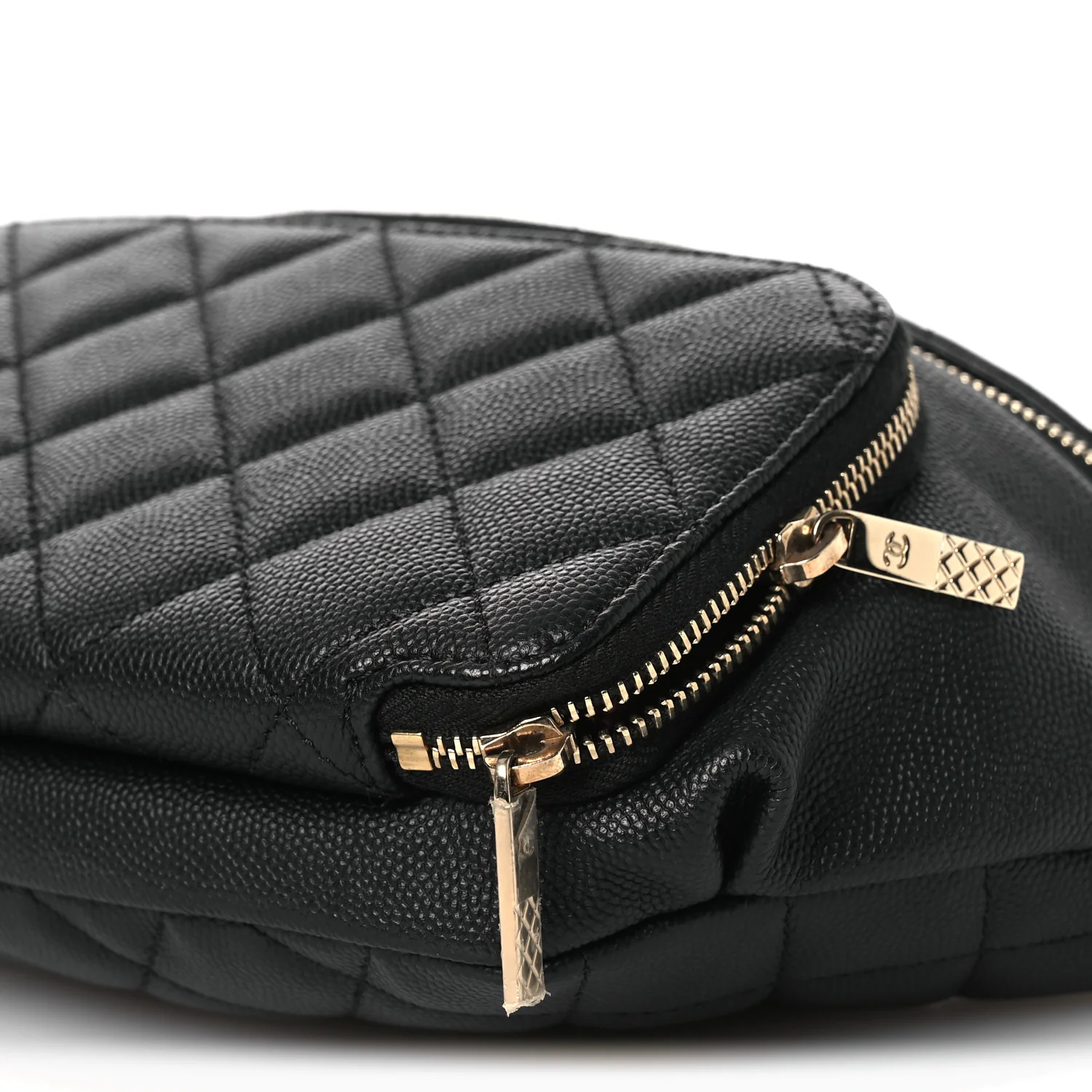 Caviar Quilted Business Affinity Waist Belt Bag Black - Image 10