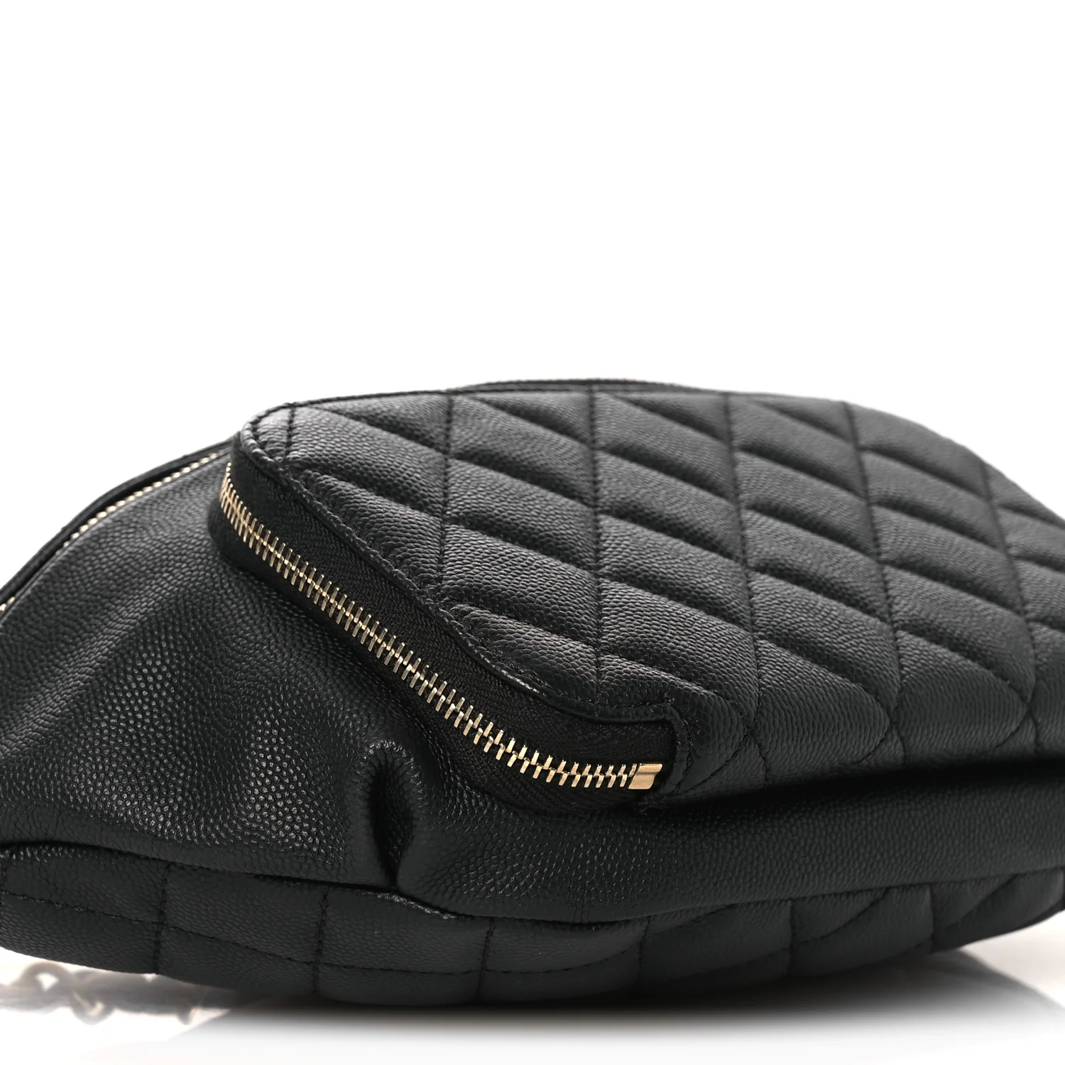 Caviar Quilted Business Affinity Waist Belt Bag Black - Image 9