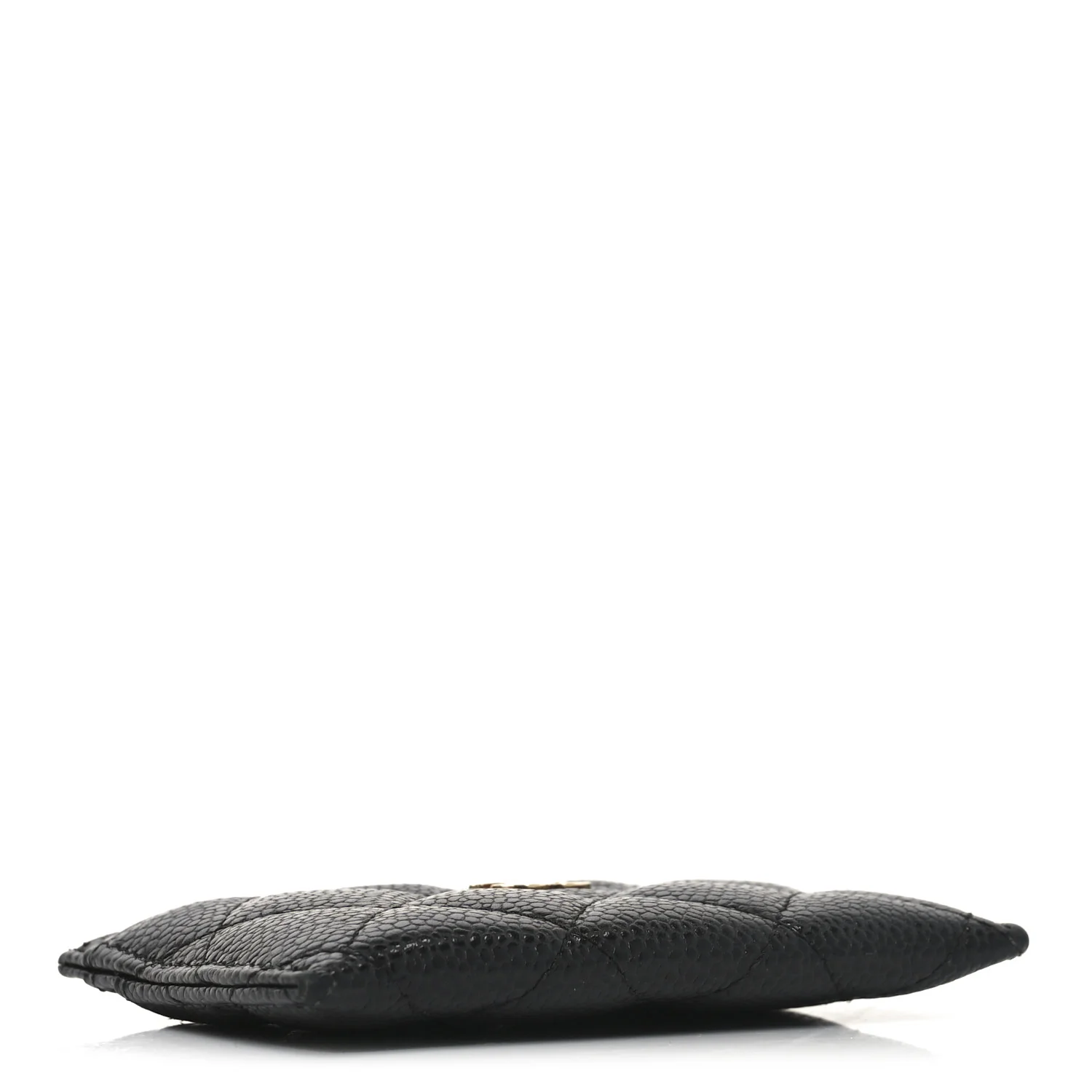 Caviar Quilted Card Holder Black - Image 4
