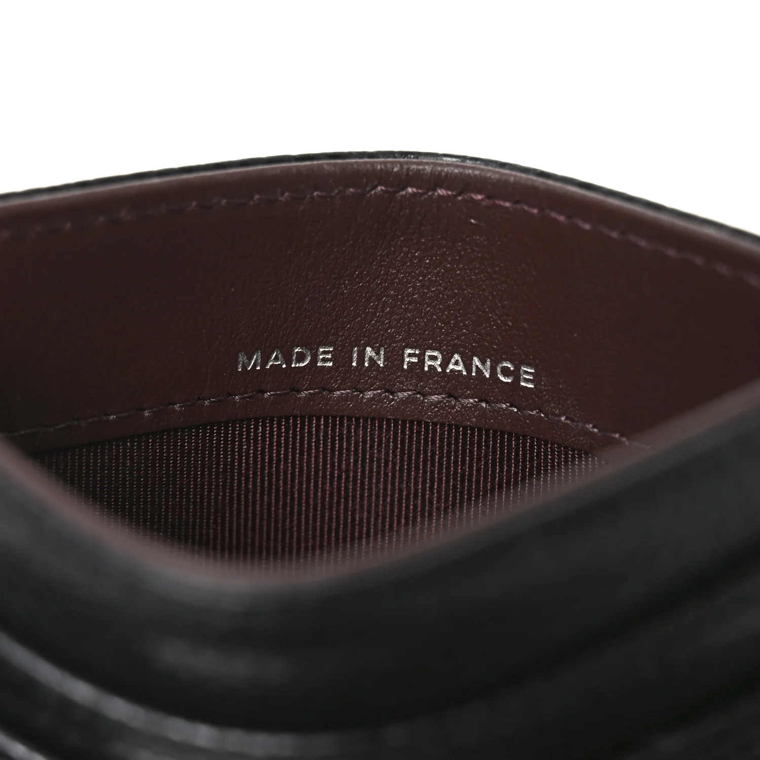 Caviar Quilted Card Holder Black - Image 8