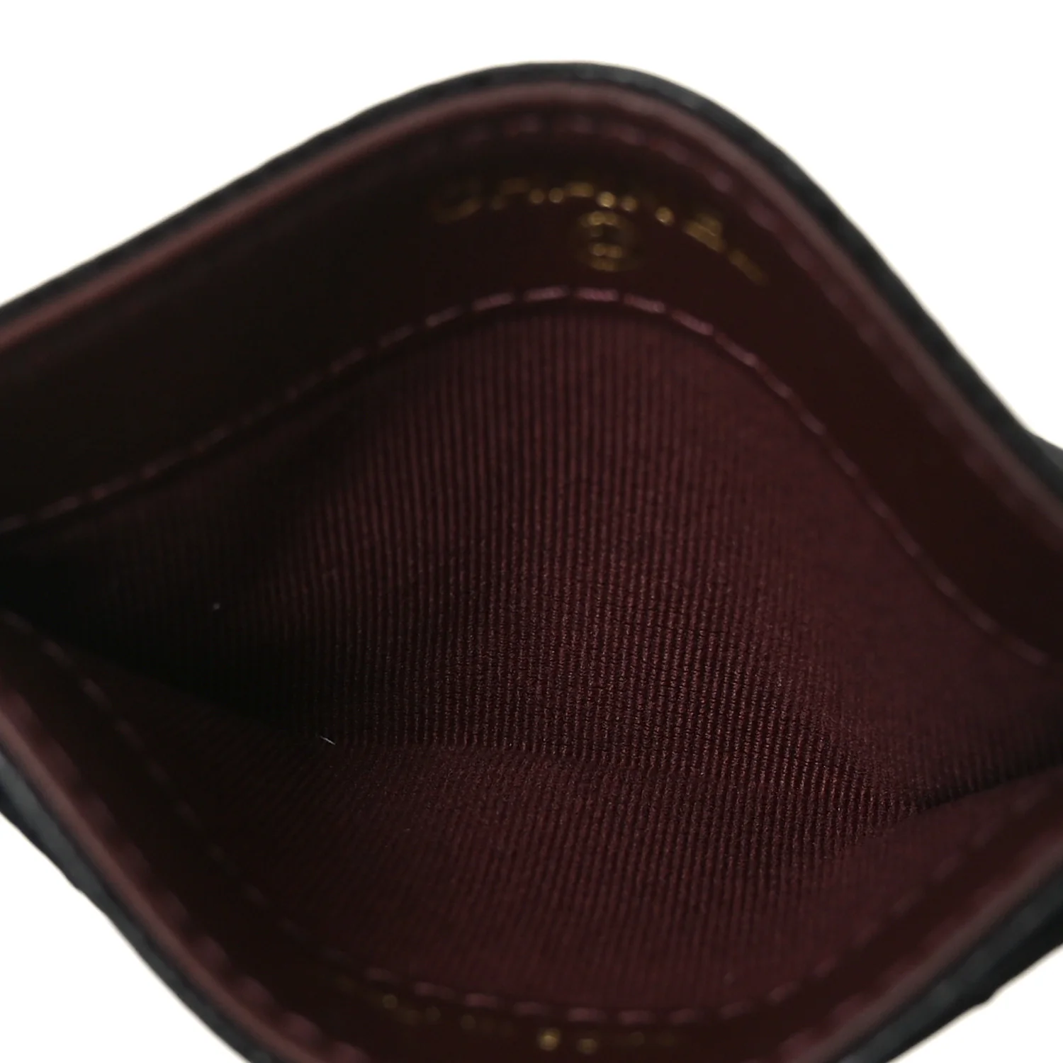 Caviar Quilted Card Holder Black - Image 5
