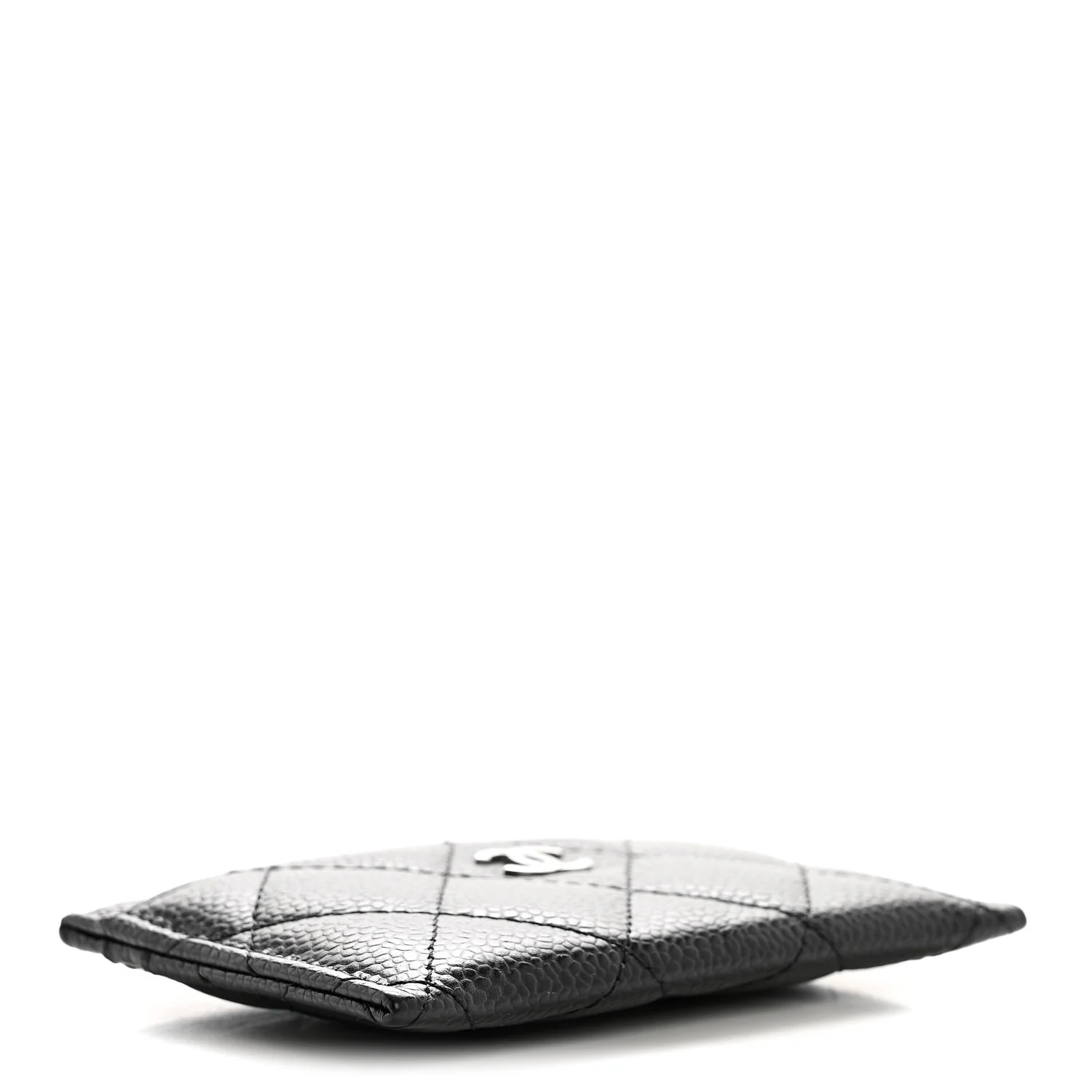 Caviar Quilted Card Holder Black - Image 4