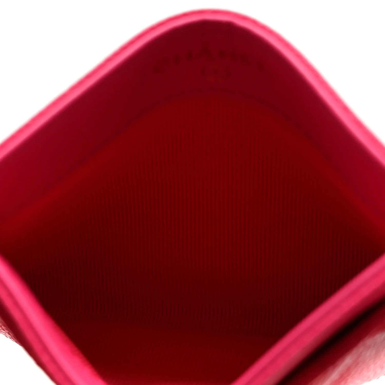Caviar Quilted Card Holder Fuchsia - Image 5