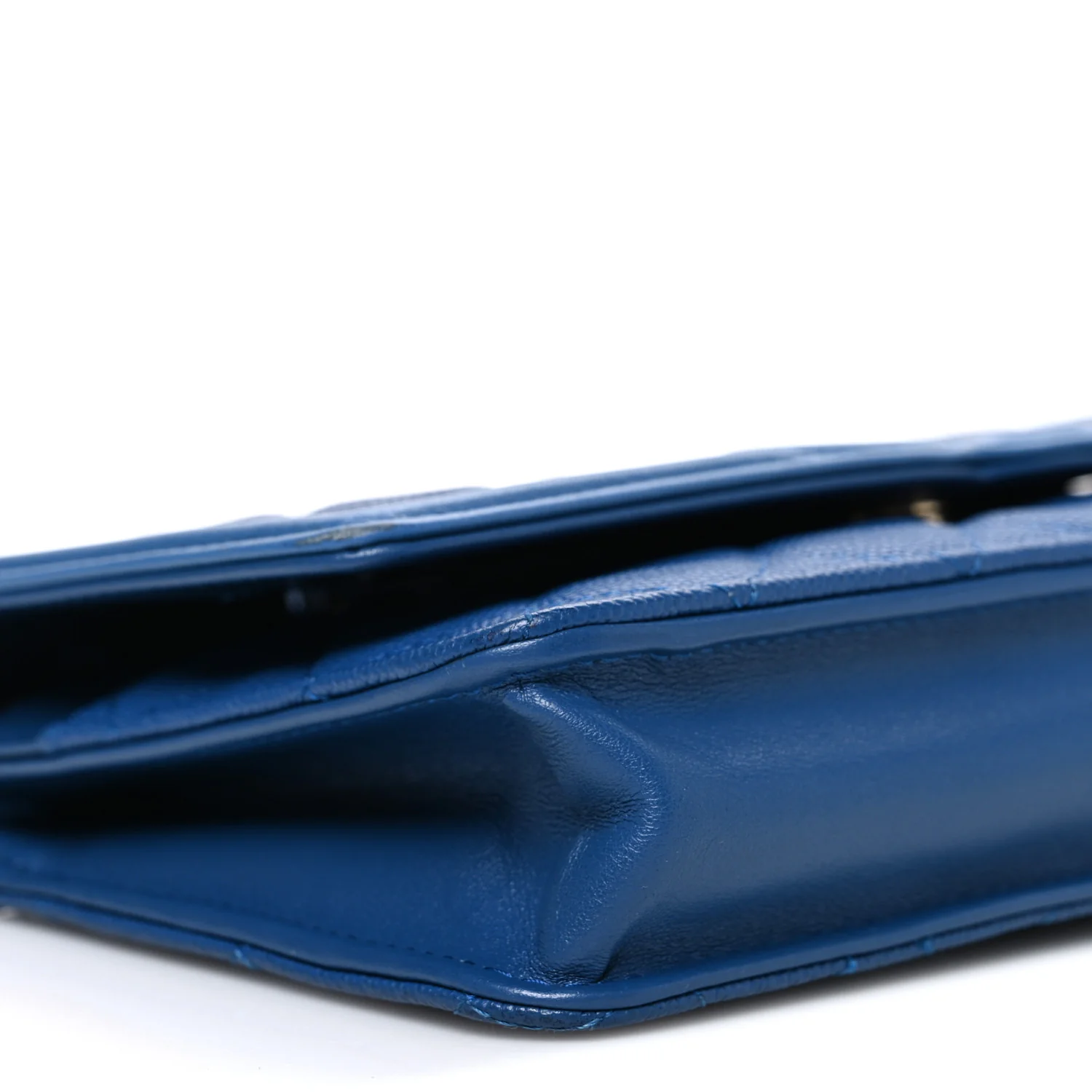 Caviar Quilted CC Filigree Wallet On Chain WOC Blue - Image 10