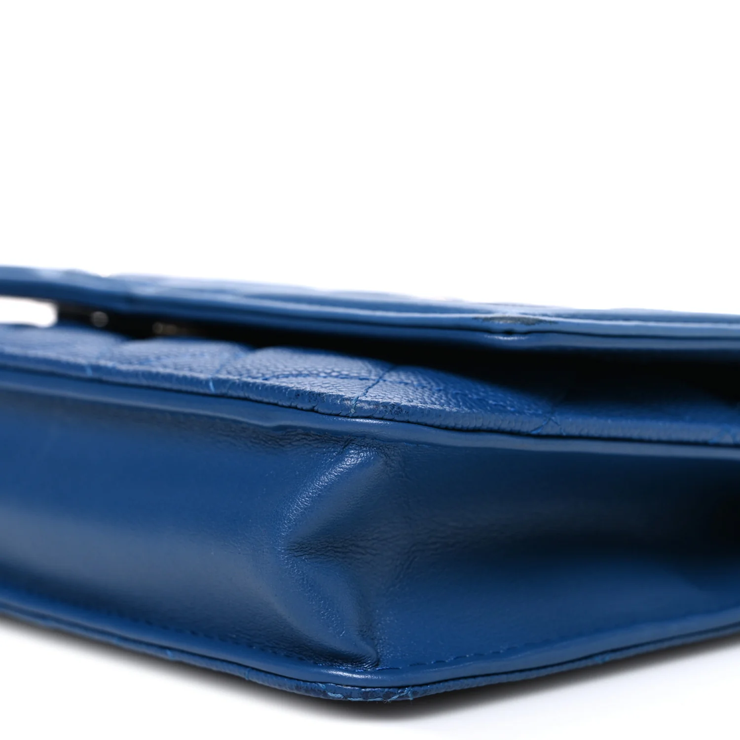 Caviar Quilted CC Filigree Wallet On Chain WOC Blue - Image 11