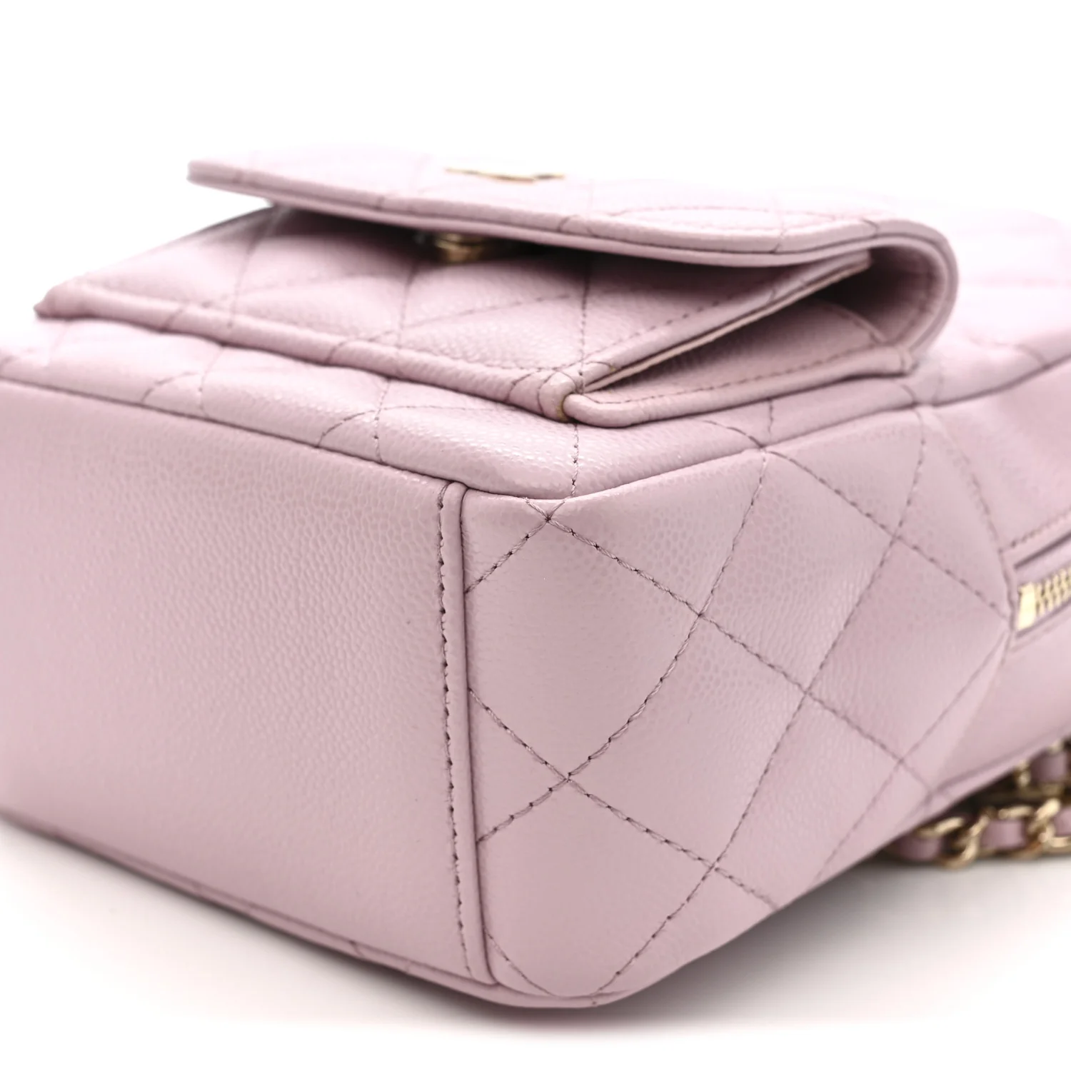 Caviar Quilted CC Mini Classic Backpack Light Pink - Image 10