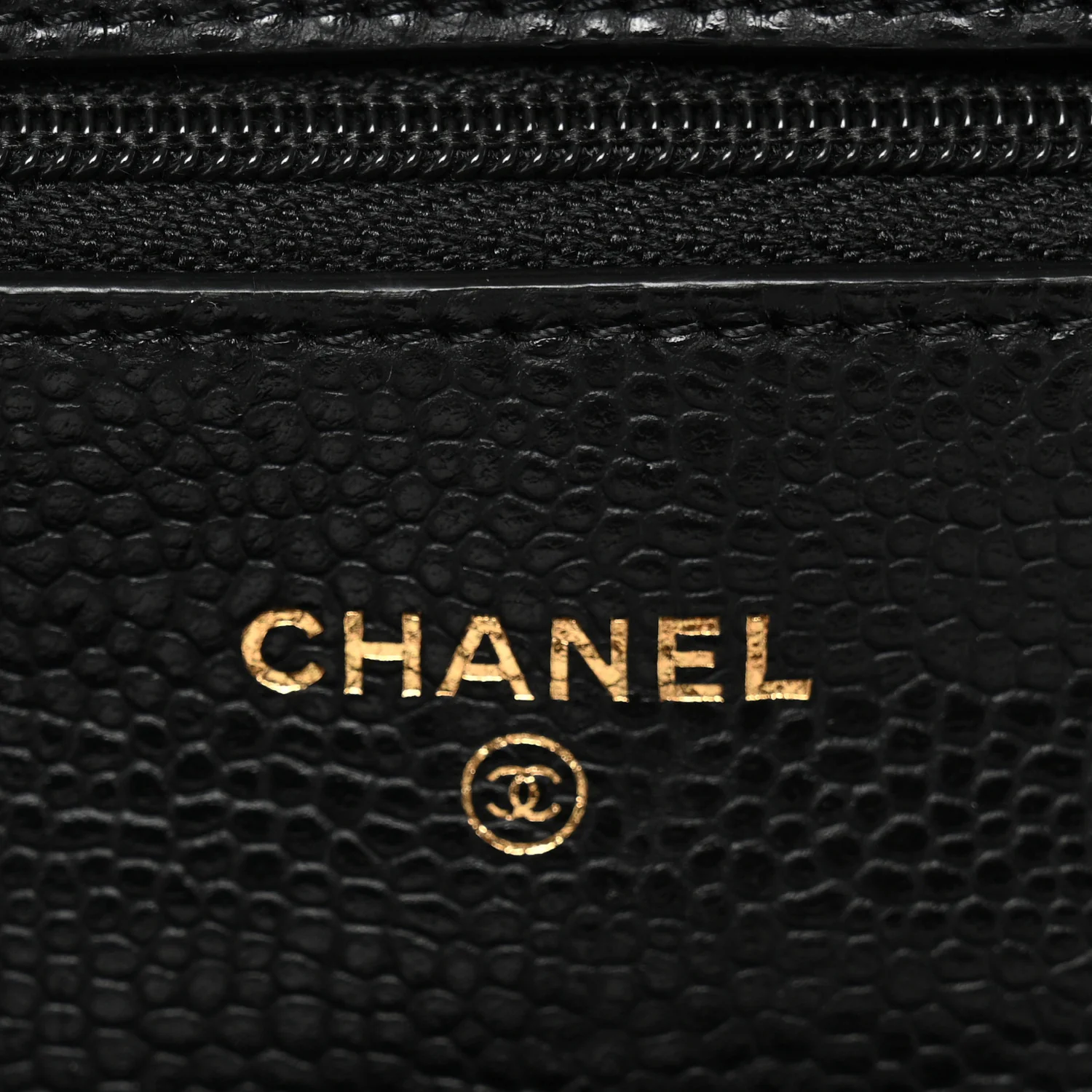 Caviar Quilted CC Turnlock Wallet On Chain WOC Black - Image 6