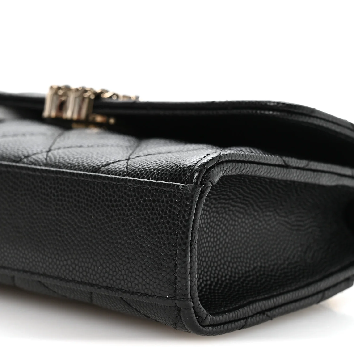 Caviar Quilted Chain Match Top Handle Phone Holder With Chain Black - Image 10