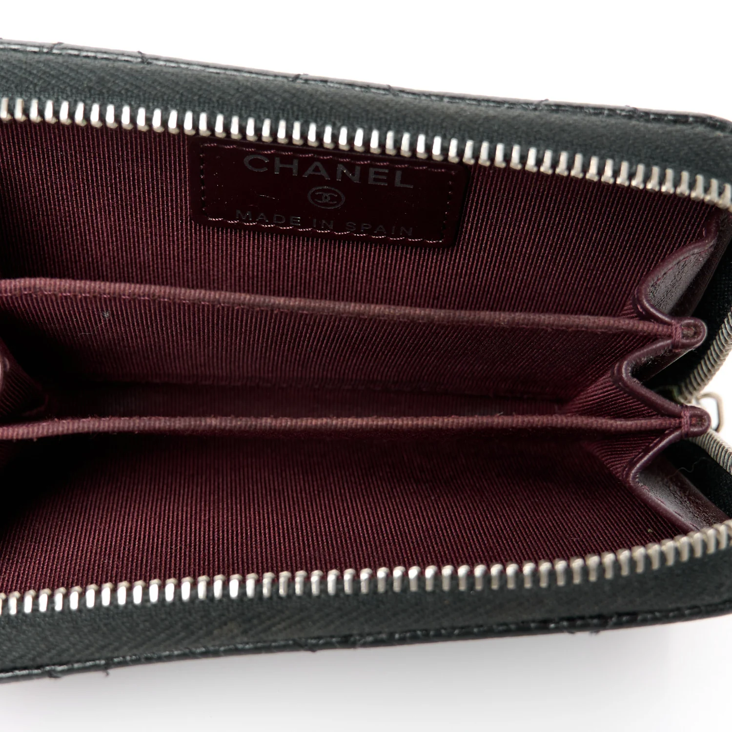 Caviar Quilted Classic Zipped Coin Purse Black - Image 5