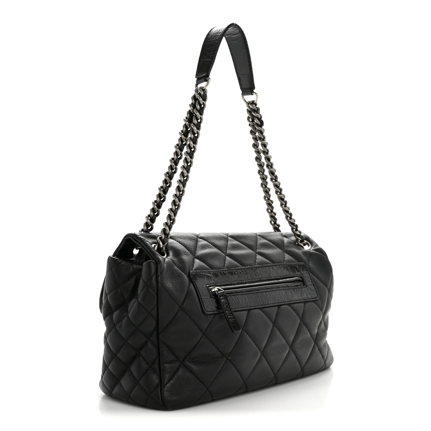 Caviar Quilted Coco Casual Flap Black - Image 3