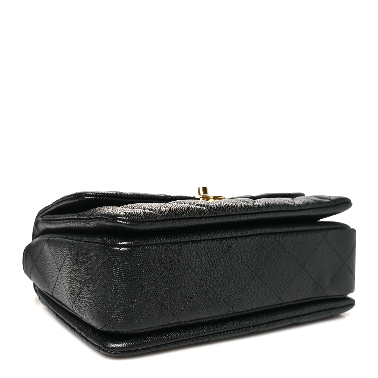 Caviar Quilted Coco First Flap Black - Image 4
