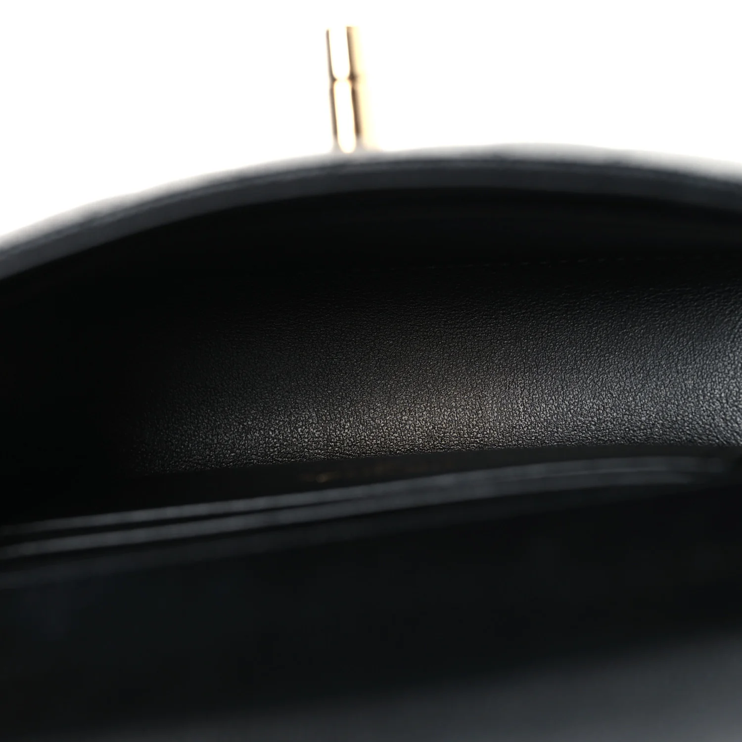 Caviar Quilted Coco Handle Clutch With Chain Black - Image 5