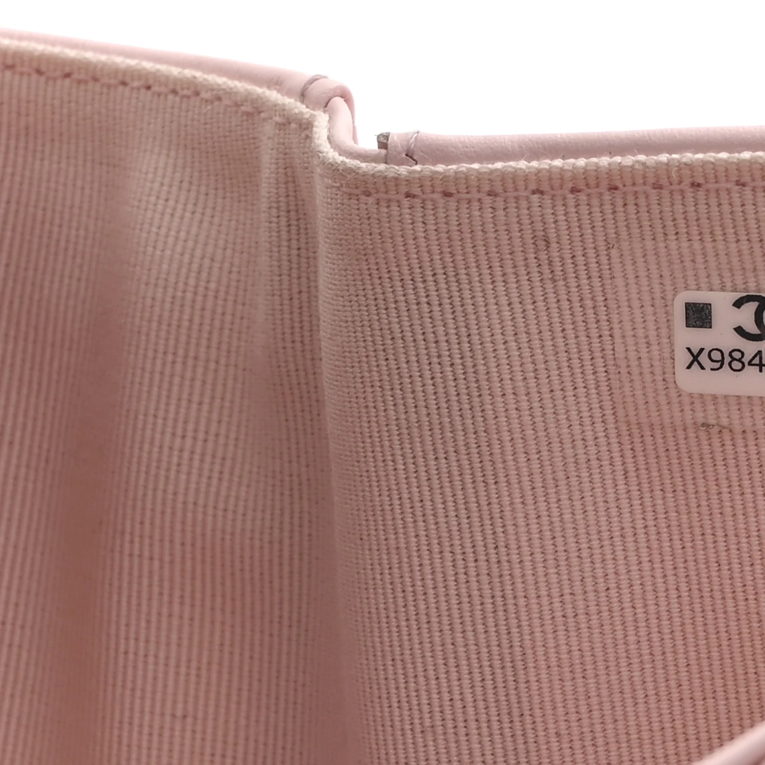 Caviar Quilted Compact Flap Wallet Light Pink - Image 9