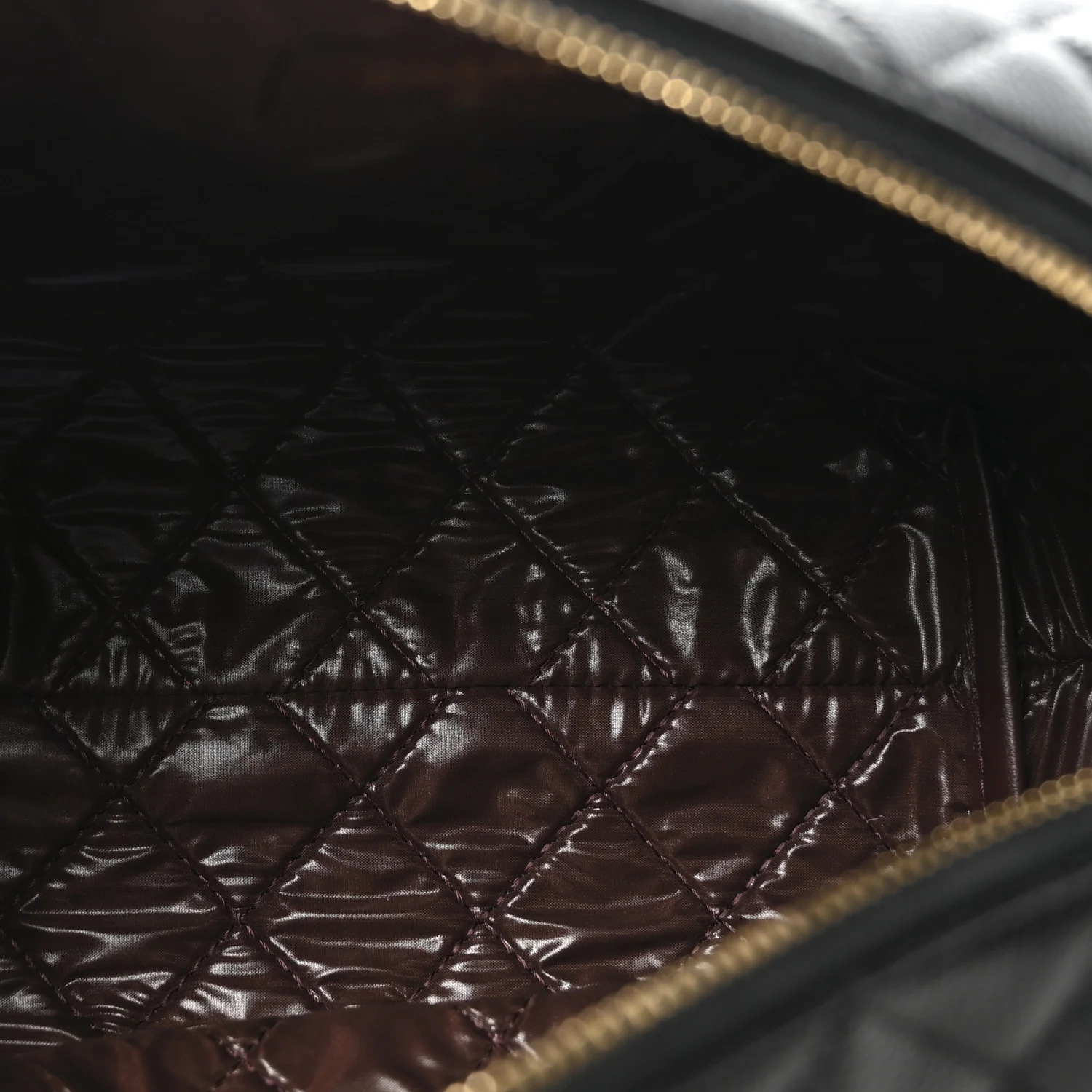 Caviar Quilted Cosmetic Case Black - Image 5