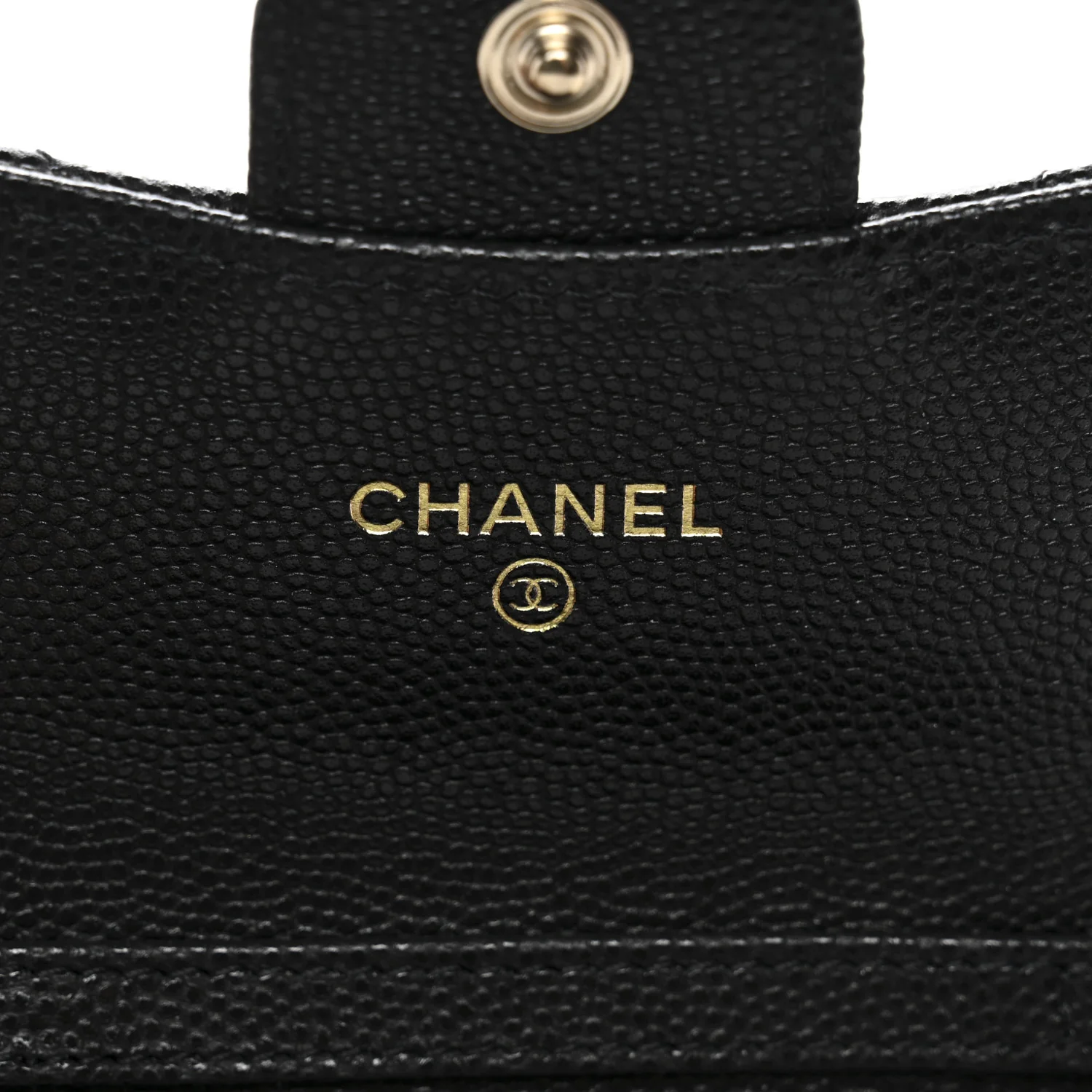 Caviar Quilted Flap Card Holder On Chain Black - Image 6