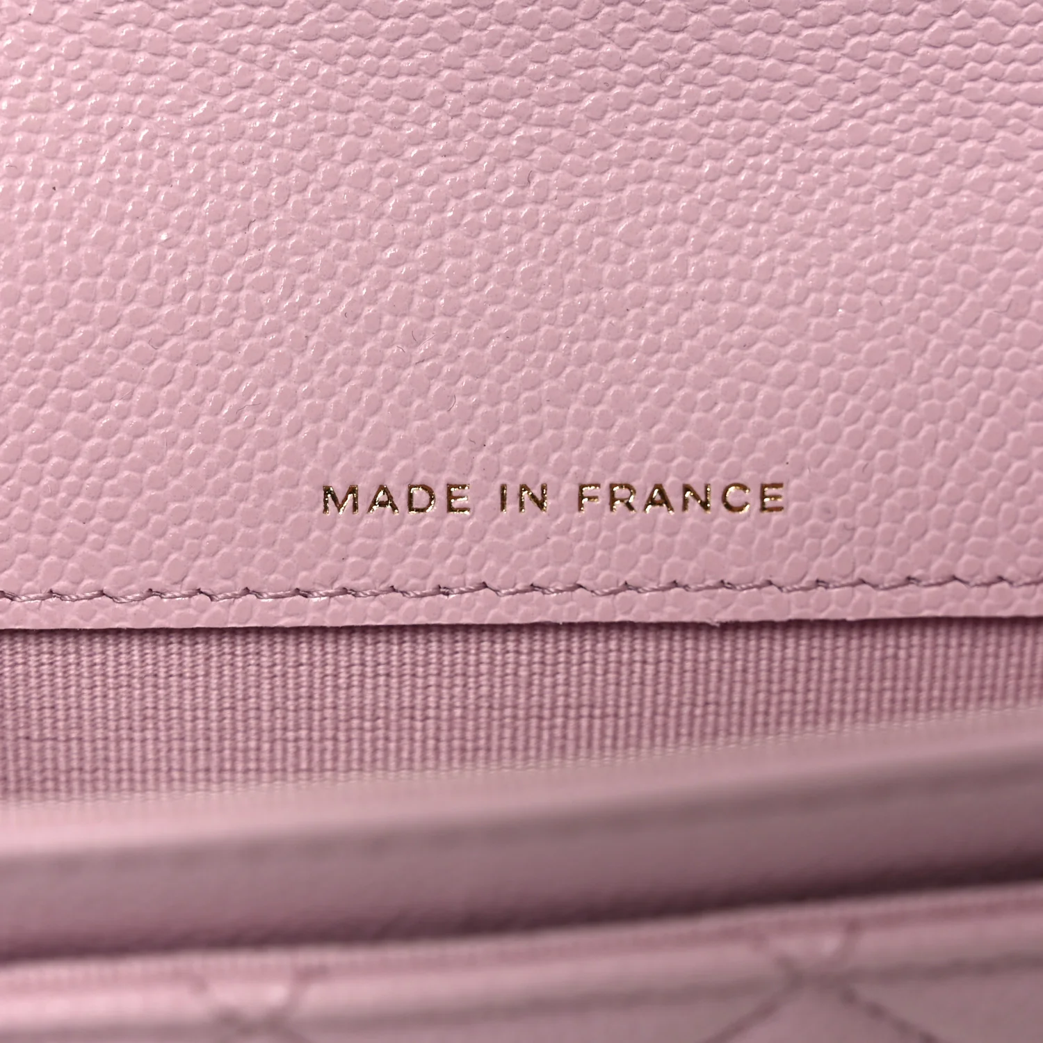 Caviar Quilted Flap Card Holder Wallet Light Pink - Image 7