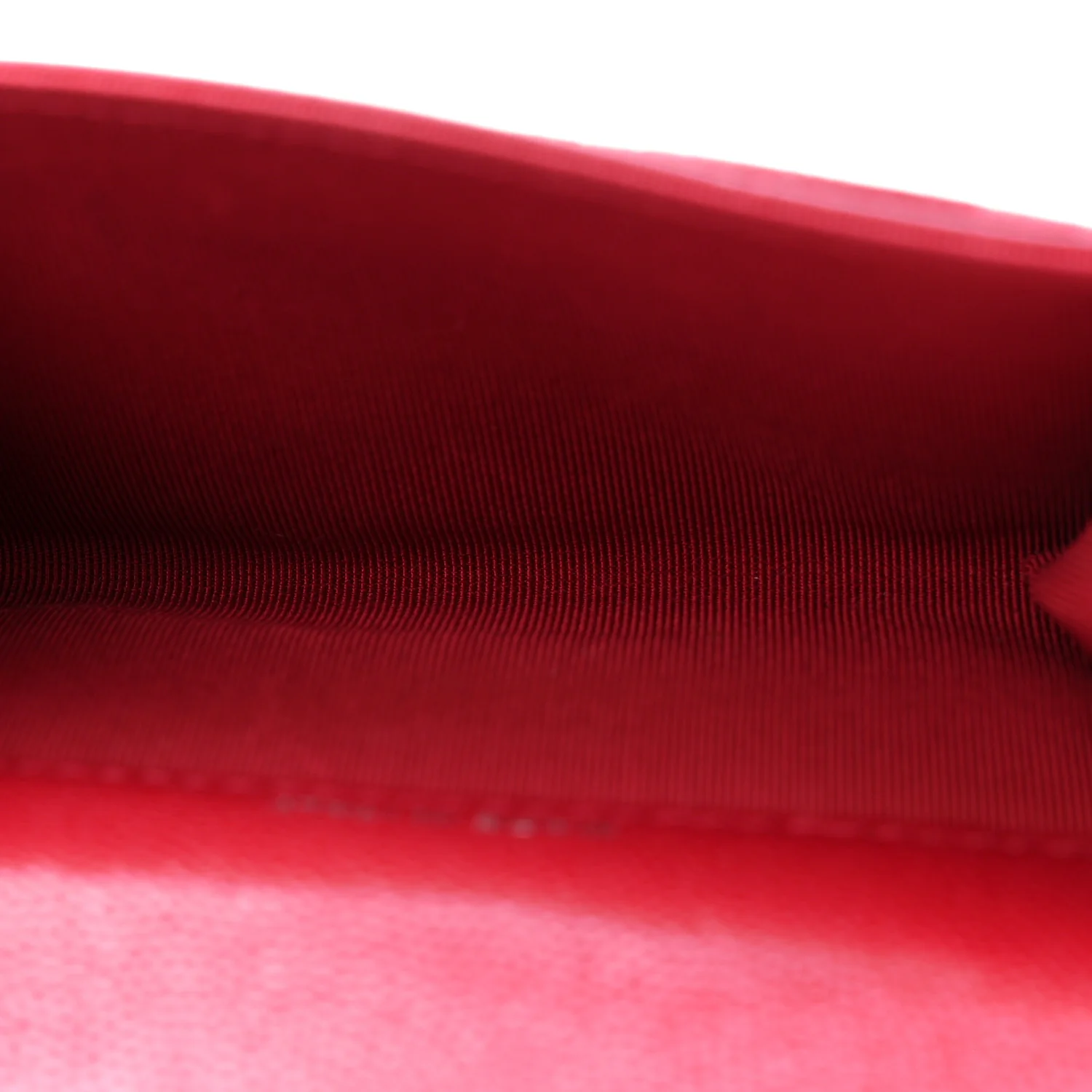 Caviar Quilted Flap Card Holder Wallet Red - Image 5