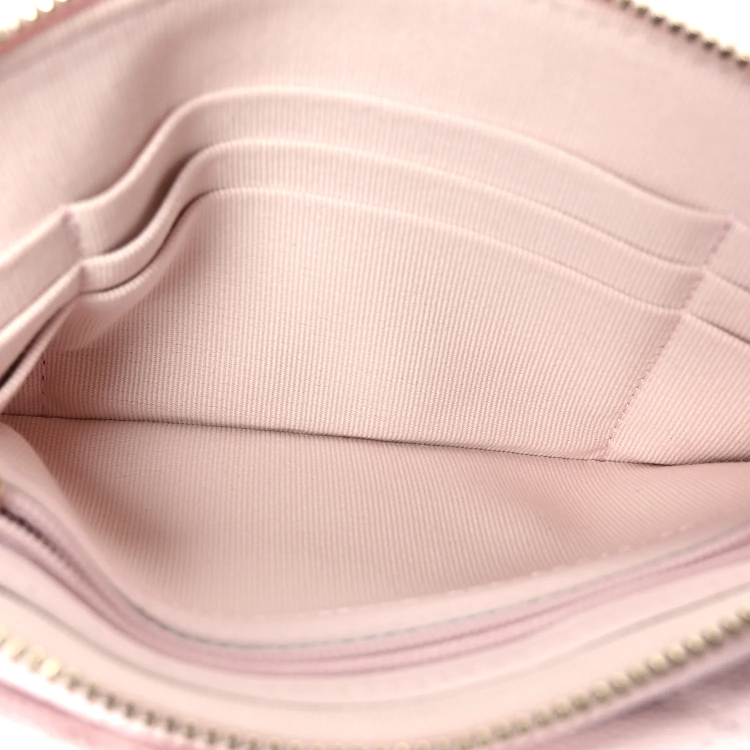 Caviar Quilted Flap Phone Holder With Chain Light Pink - Image 6