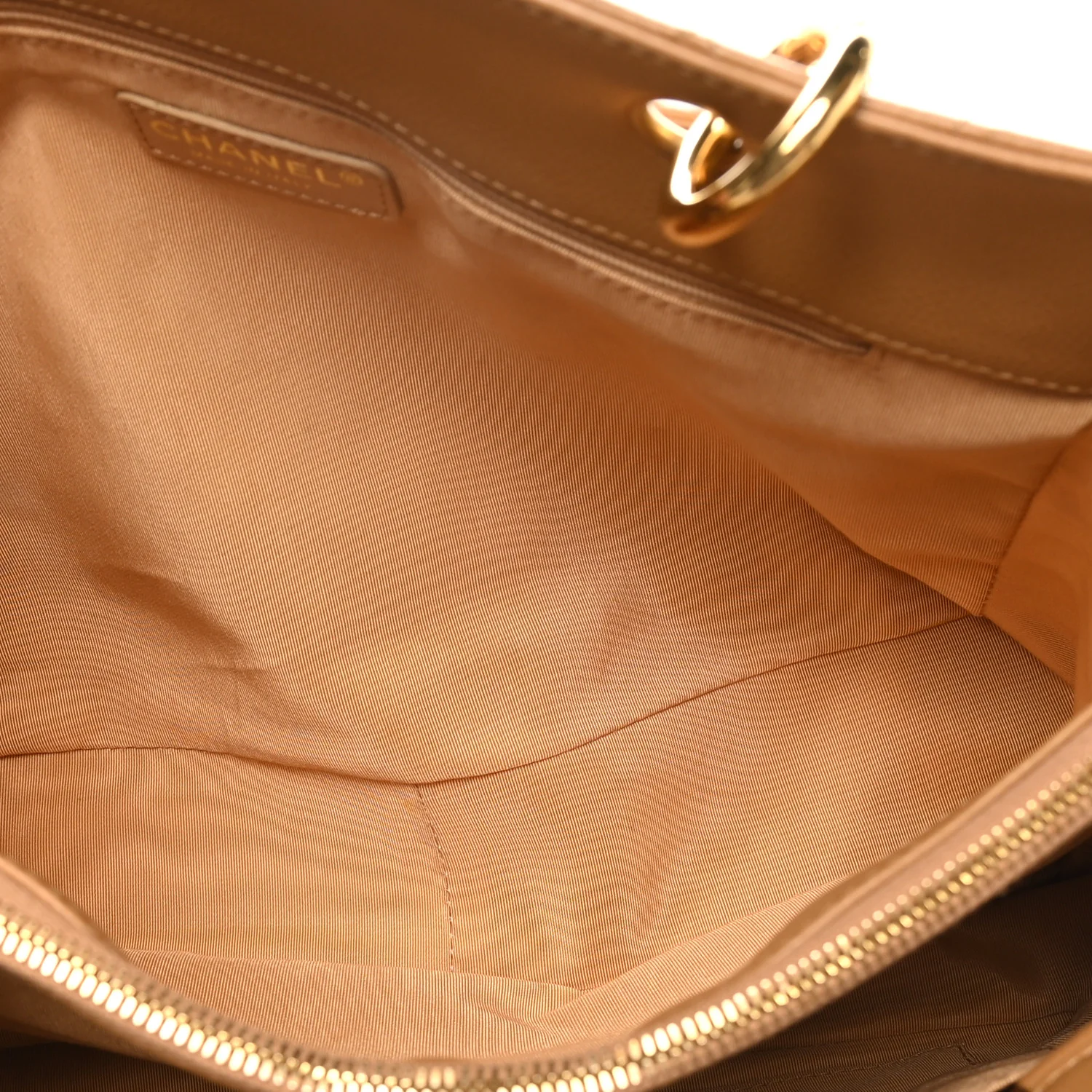 Caviar Quilted Grand Shopping Tote GST Beige - Image 5