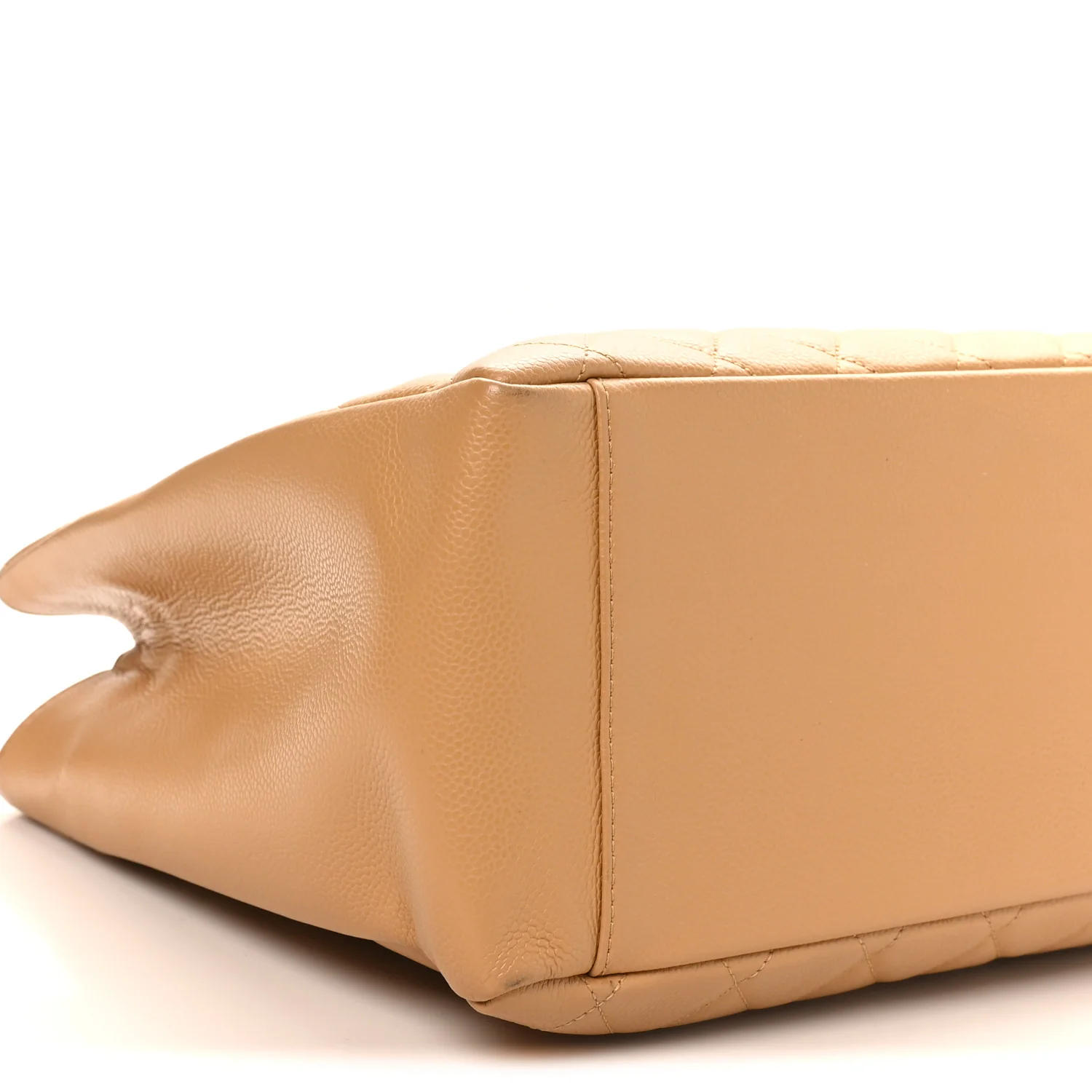 Caviar Quilted Grand Shopping Tote GST Beige - Image 9