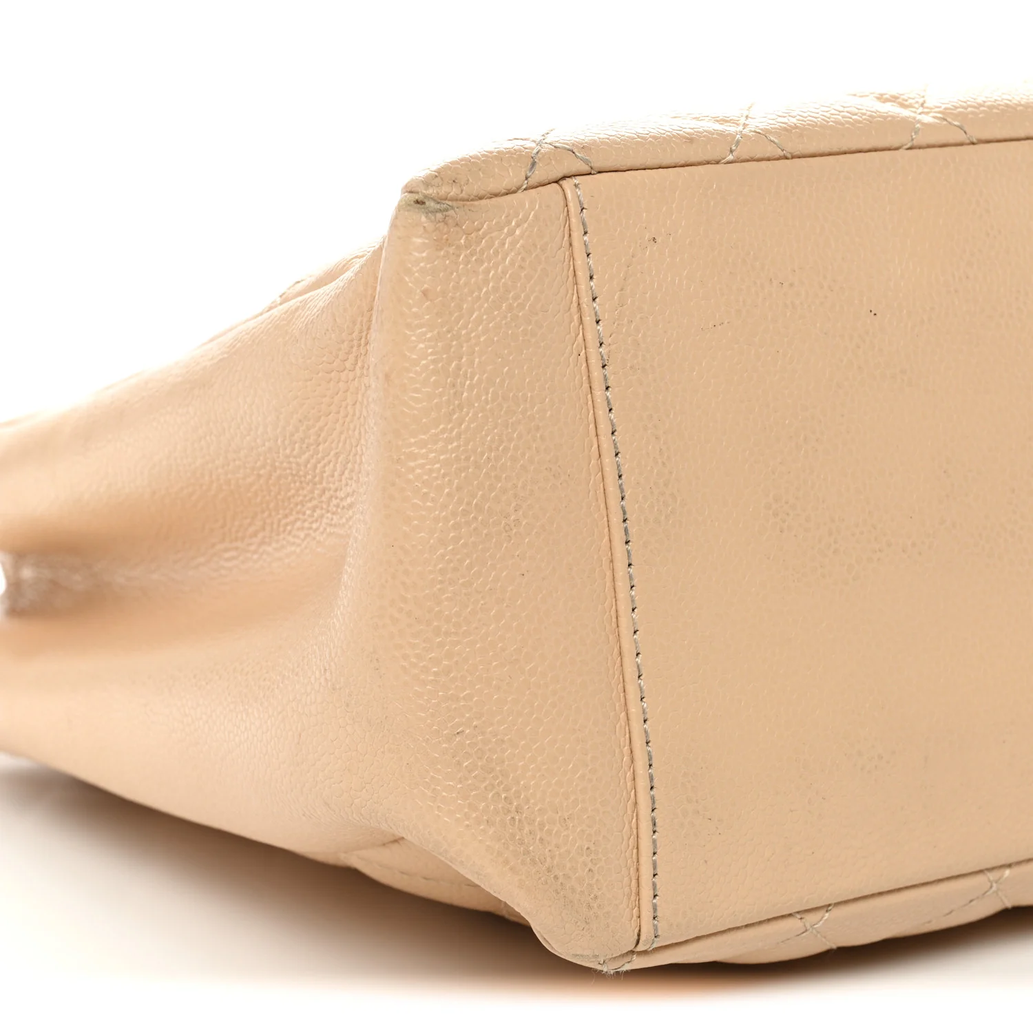 Caviar Quilted Grand Shopping Tote GST Beige - Image 10
