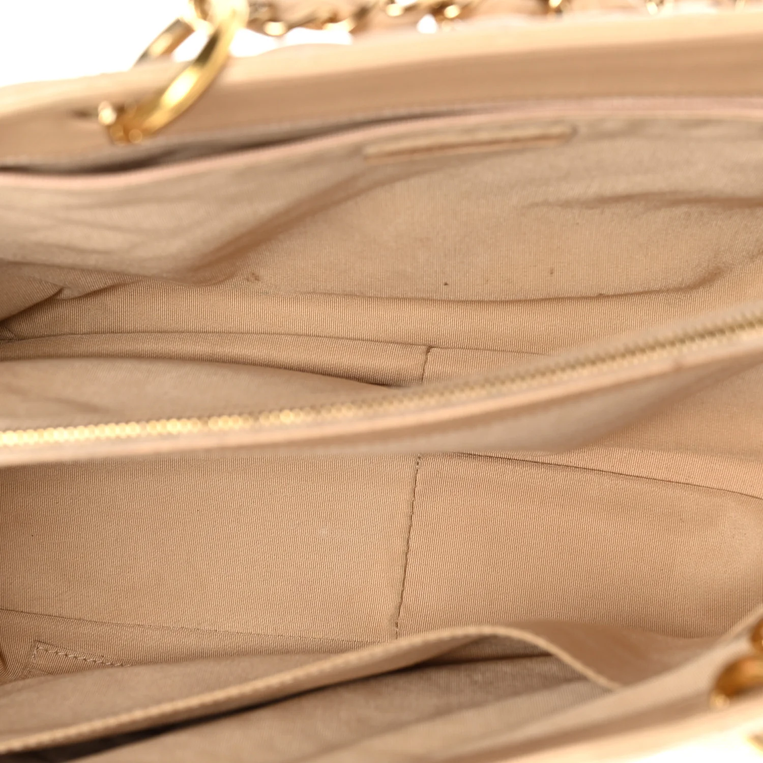 Caviar Quilted Grand Shopping Tote GST Beige - Image 5