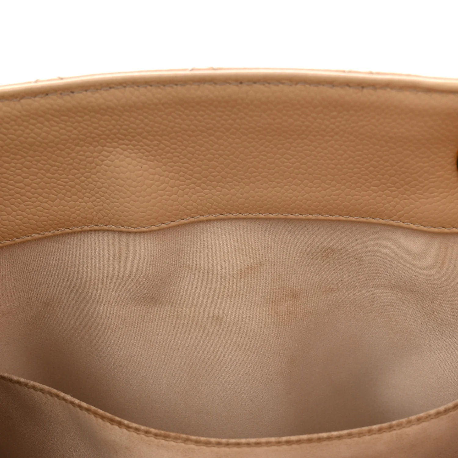 Caviar Quilted Grand Shopping Tote GST Beige Clair - Image 12
