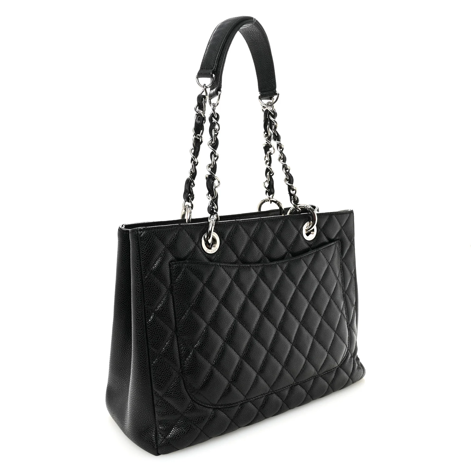 Caviar Quilted Grand Shopping Tote GST Black - Image 2
