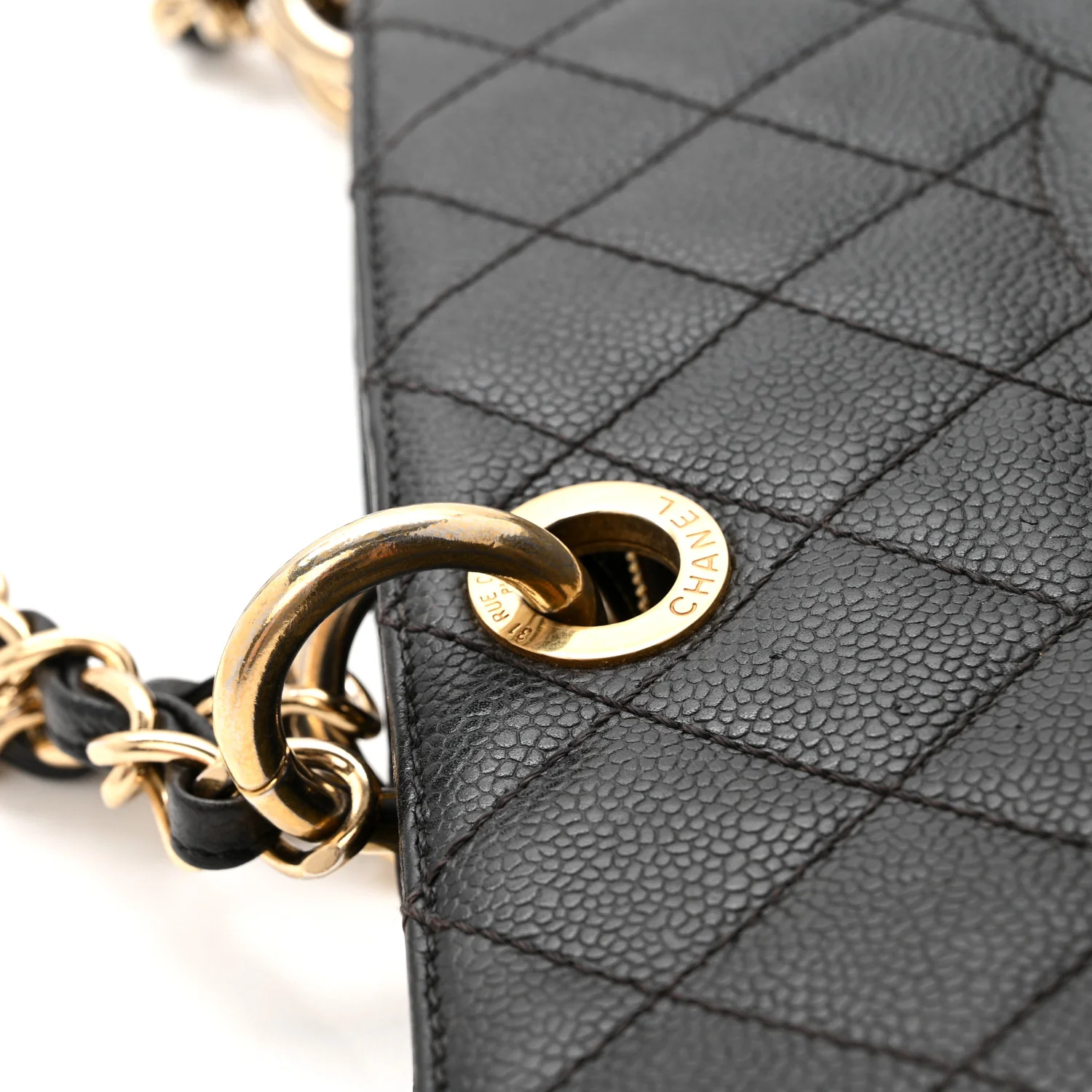 Caviar Quilted Grand Shopping Tote GST Black - Image 14