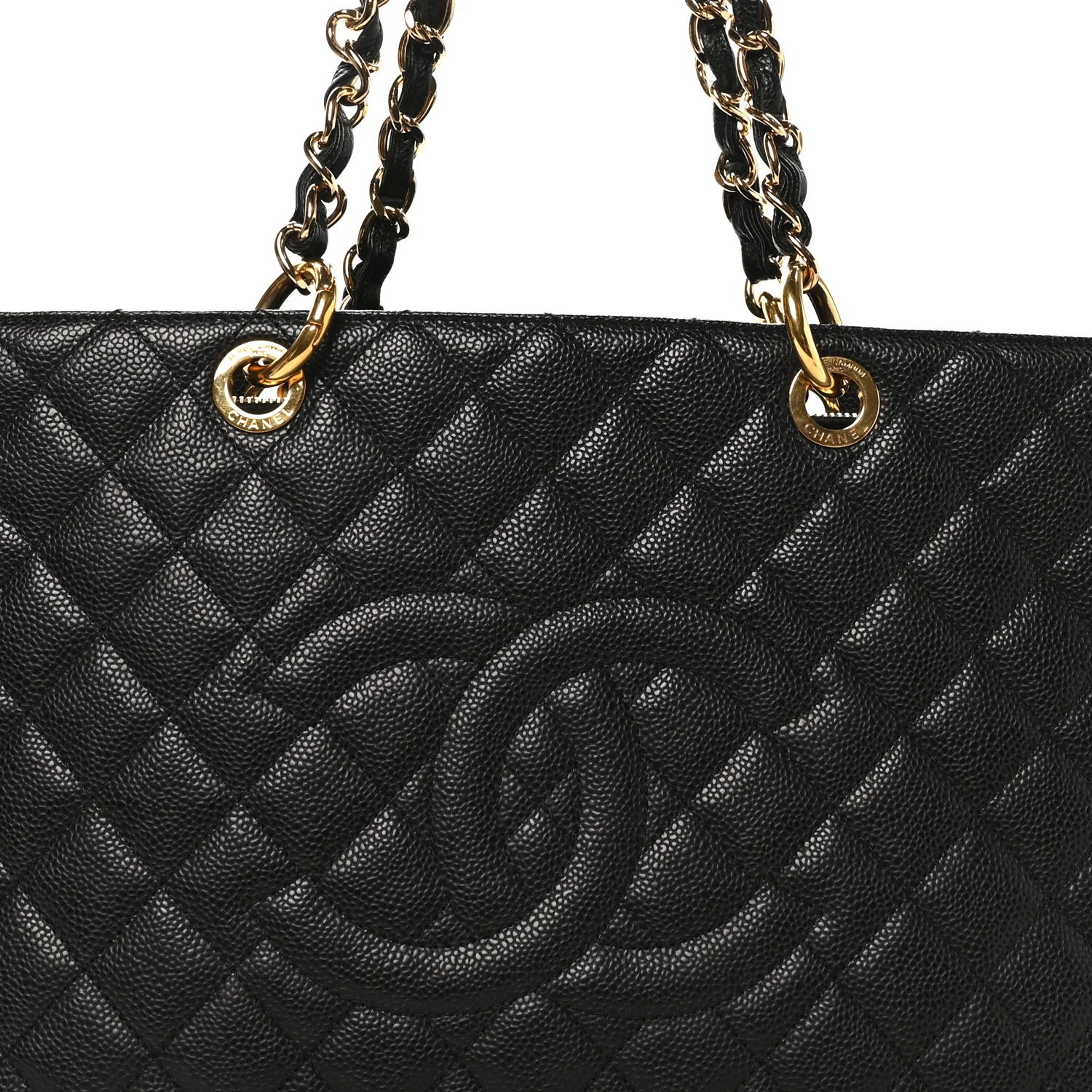 Caviar Quilted Grand Shopping Tote GST Black - Image 8