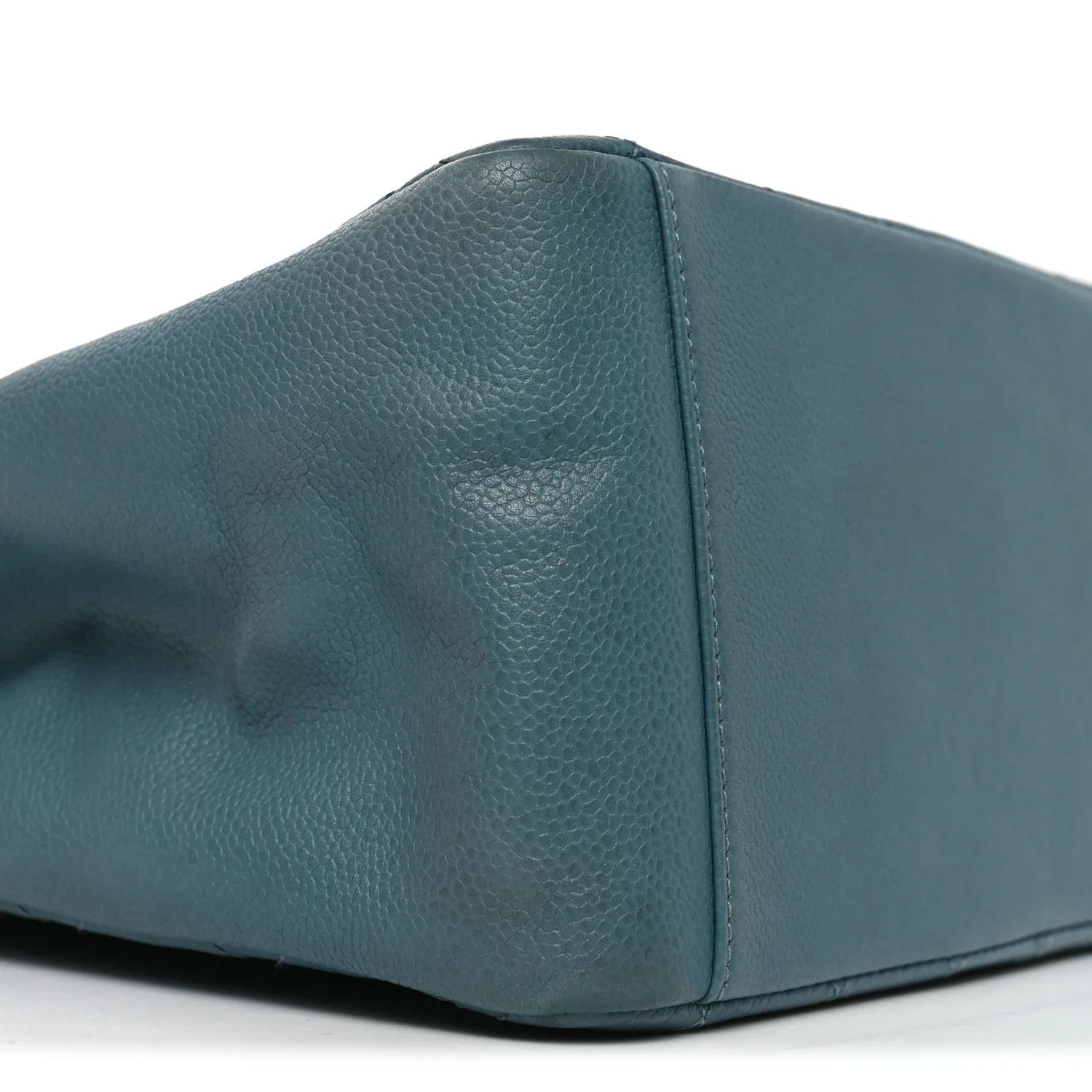 Caviar Quilted Grand Shopping Tote GST Blue - Image 9