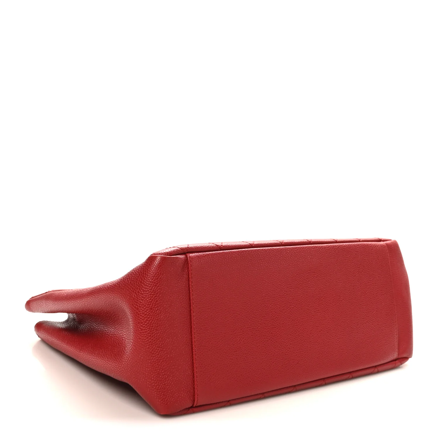 Caviar Quilted Grand Shopping Tote GST Red - Image 4