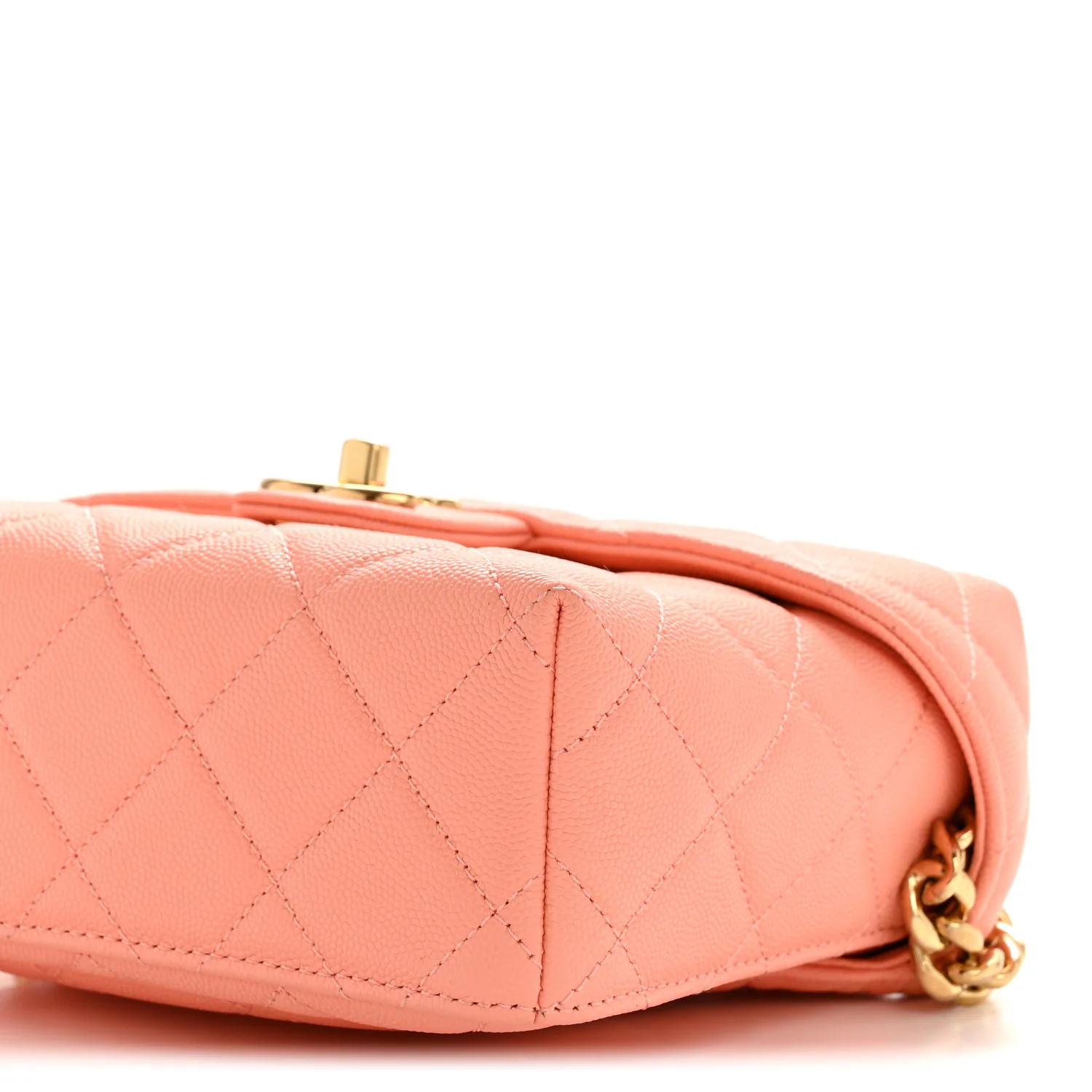 Caviar Quilted Handy Box Vanity Case Orange - Image 10