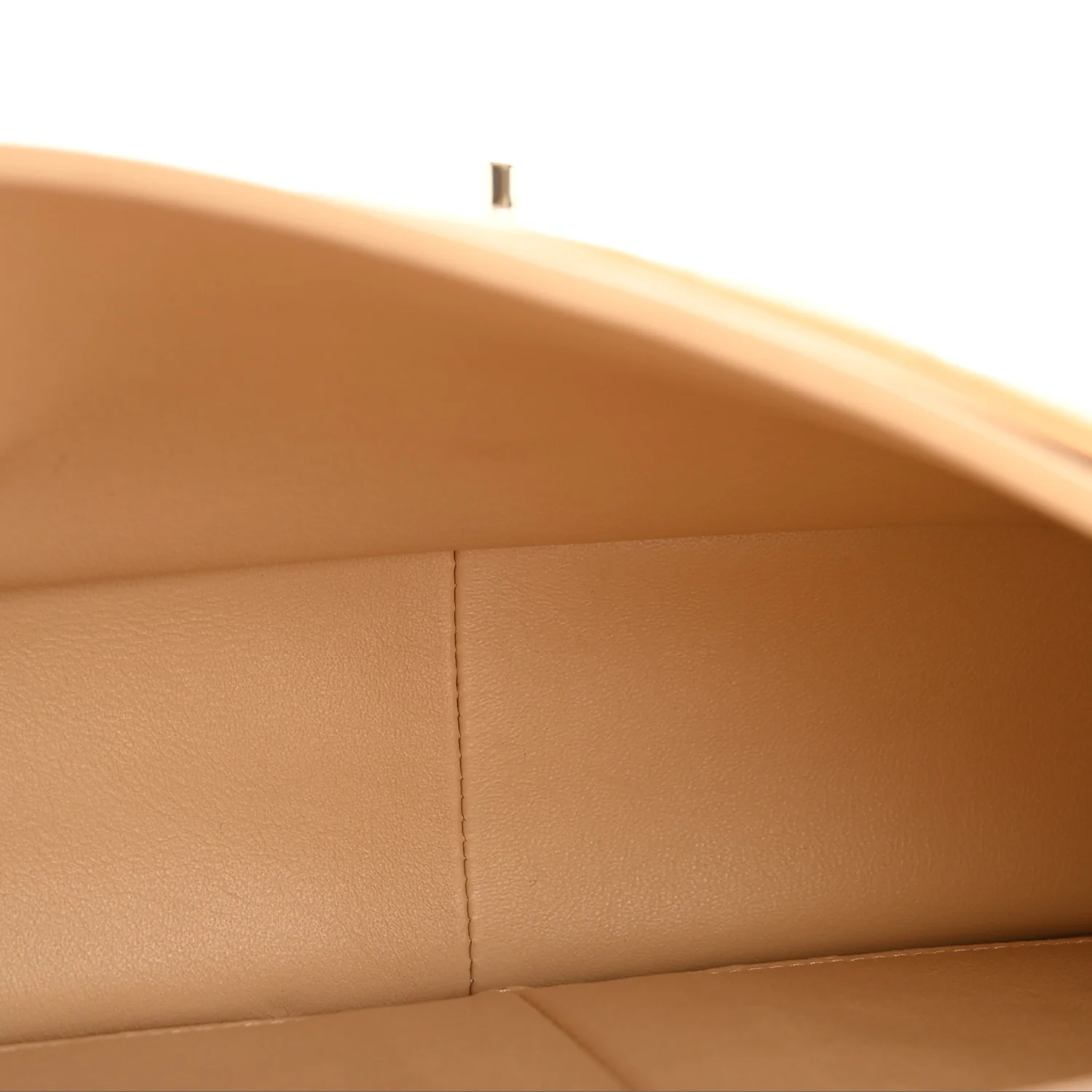 Caviar Quilted Jumbo Double Flap Beige - Image 5