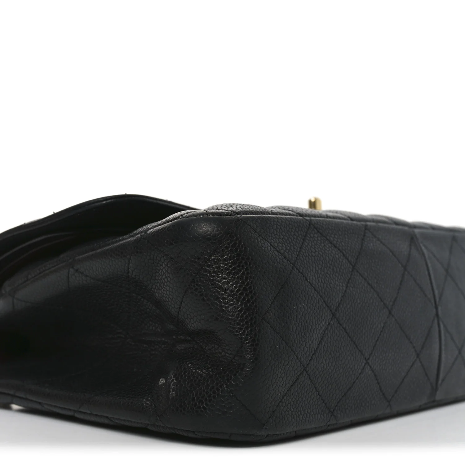 Caviar Quilted Jumbo Double Flap Black - Image 16