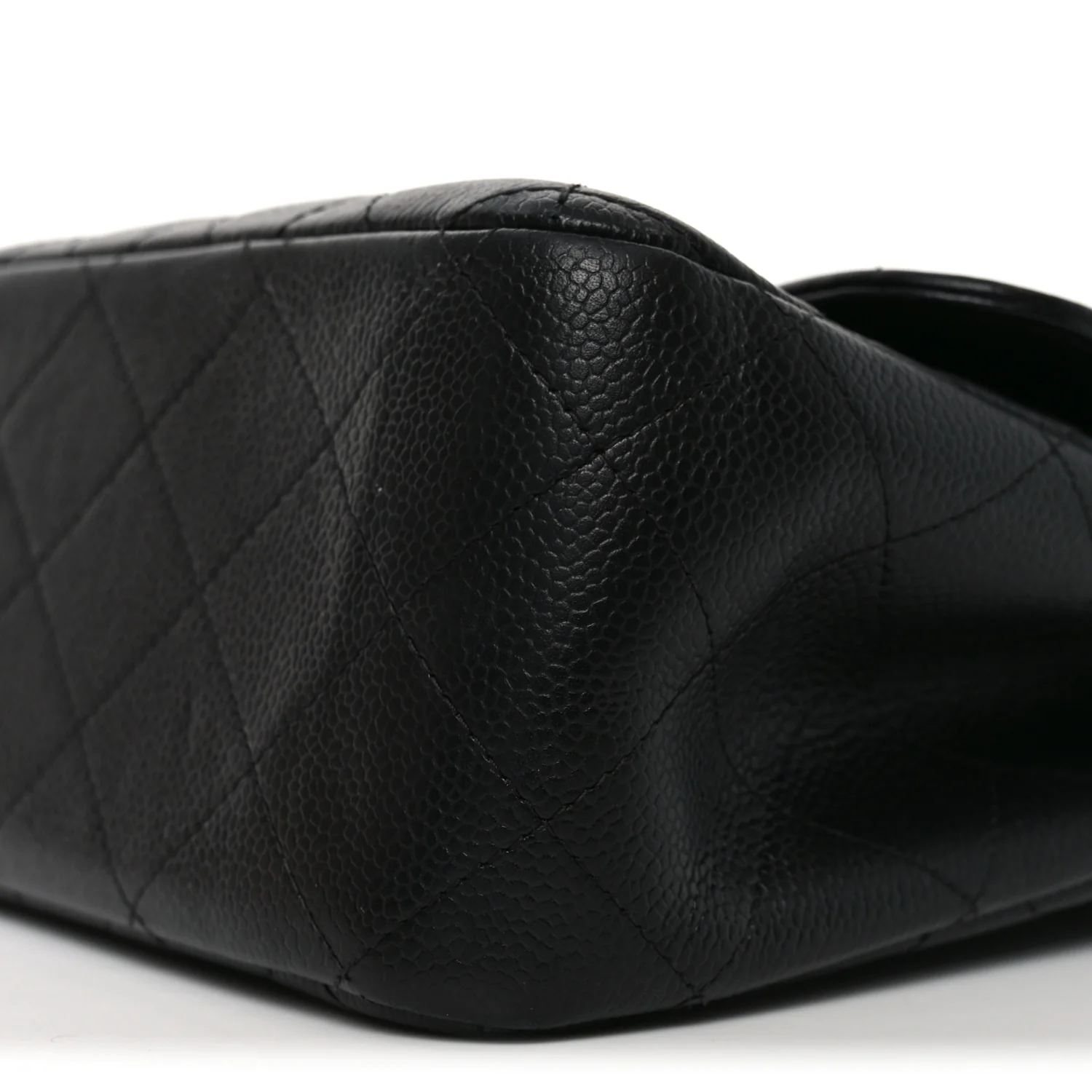 Caviar Quilted Jumbo Double Flap Black - Image 10